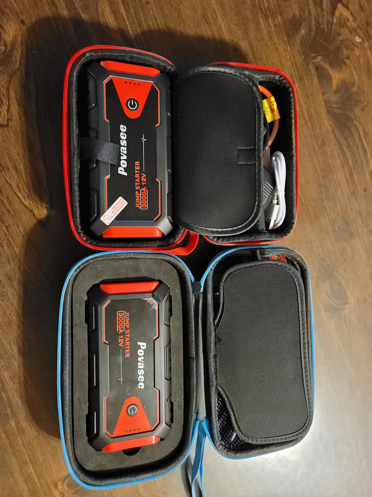 Povasee Jump Starter 5000A Car Jumper Starter, Model A30 12V Jump Box for Car Battery up to 10L Gas or 8L Diesel Engine Battery Jumper Starter Portable with USB Dual Output/LED Light/Storage Case customer photo 2