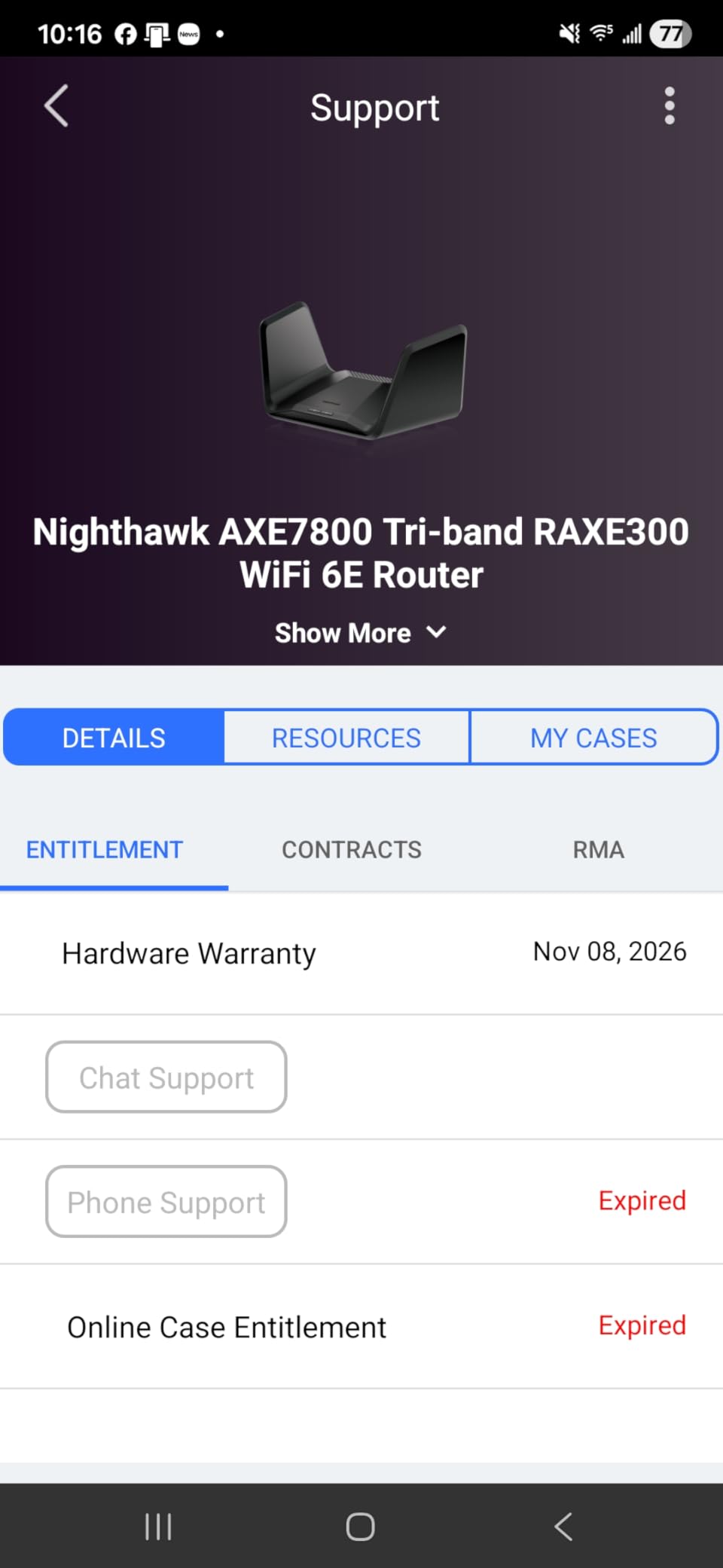 NETGEAR Nighthawk Tri-Band WiFi 6E Router (RAXE300) - Security Features, AXE7800 Wireless Gigabit Speed (Up to 7.8Gbps), New 6GHz Band, 8-Streams Cover up to 2,500 sq. ft., 40 Devices customer photo 1