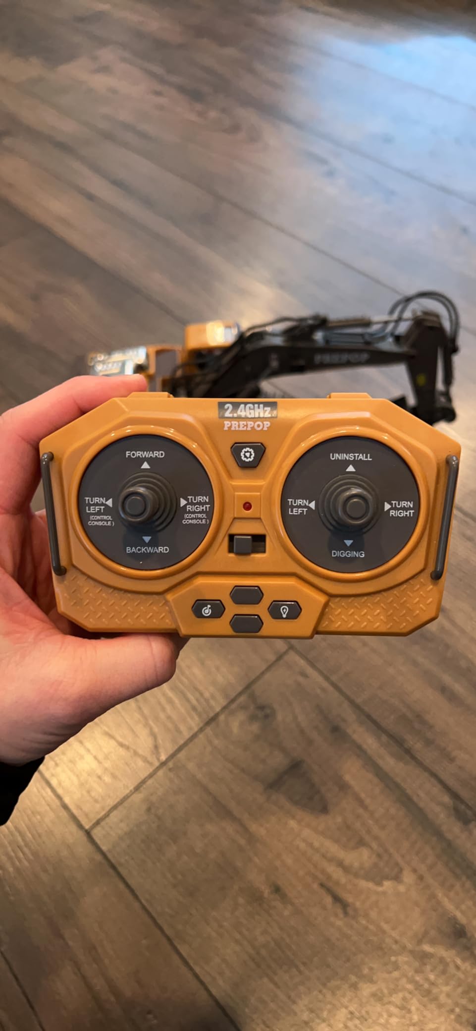 PREPOP RC Excavator, Remote Control Construction Toy Vehicle customer photo 1