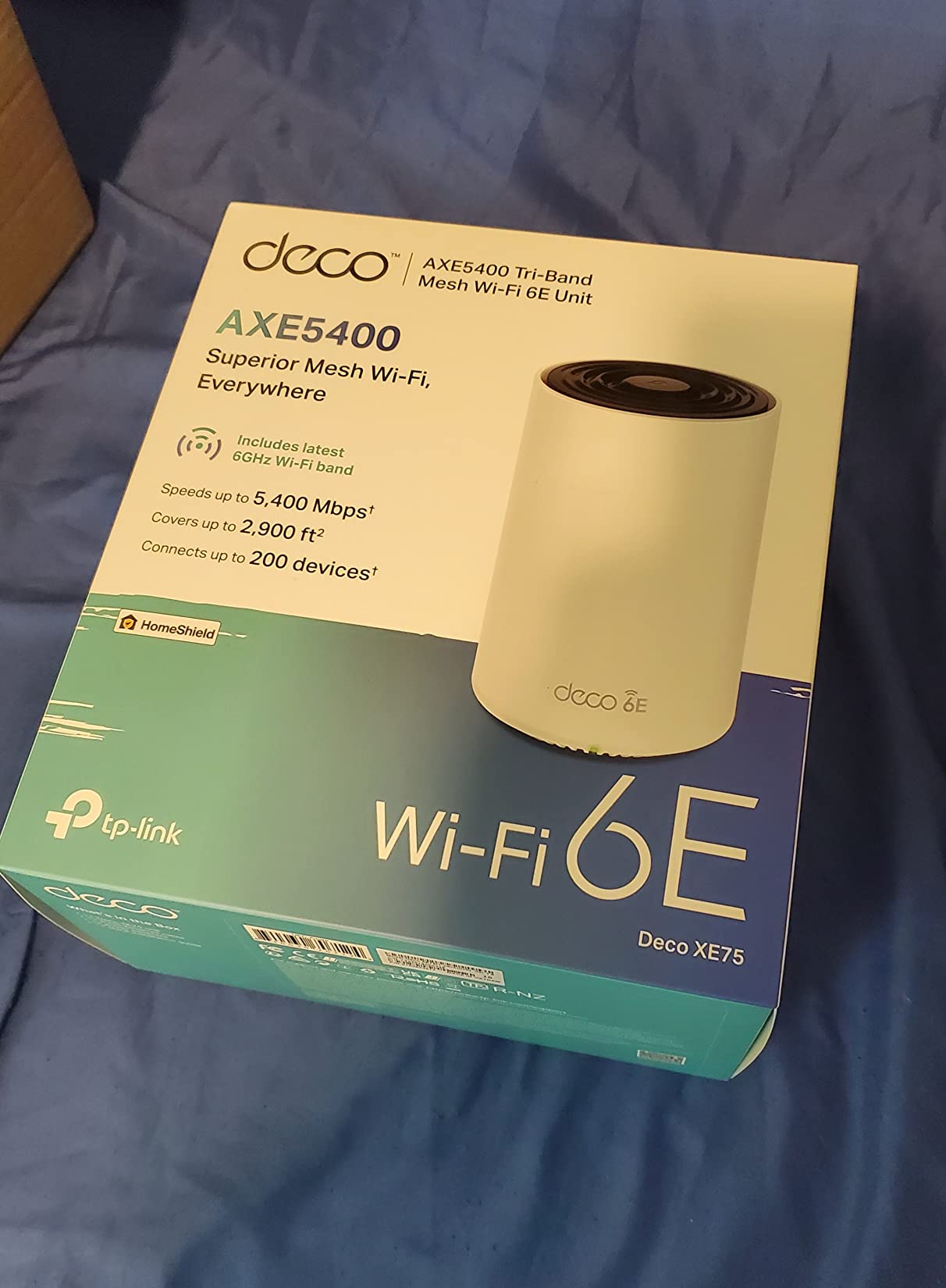 TP-Link Deco XE75 AXE5400 Tri-Band WiFi 6E Mesh System - Covers up to 2900 Sq.Ft, Replaces WiFi Router and Extender, AI-Driven Mesh, New 6GHz Band, 1-Pack customer photo 2