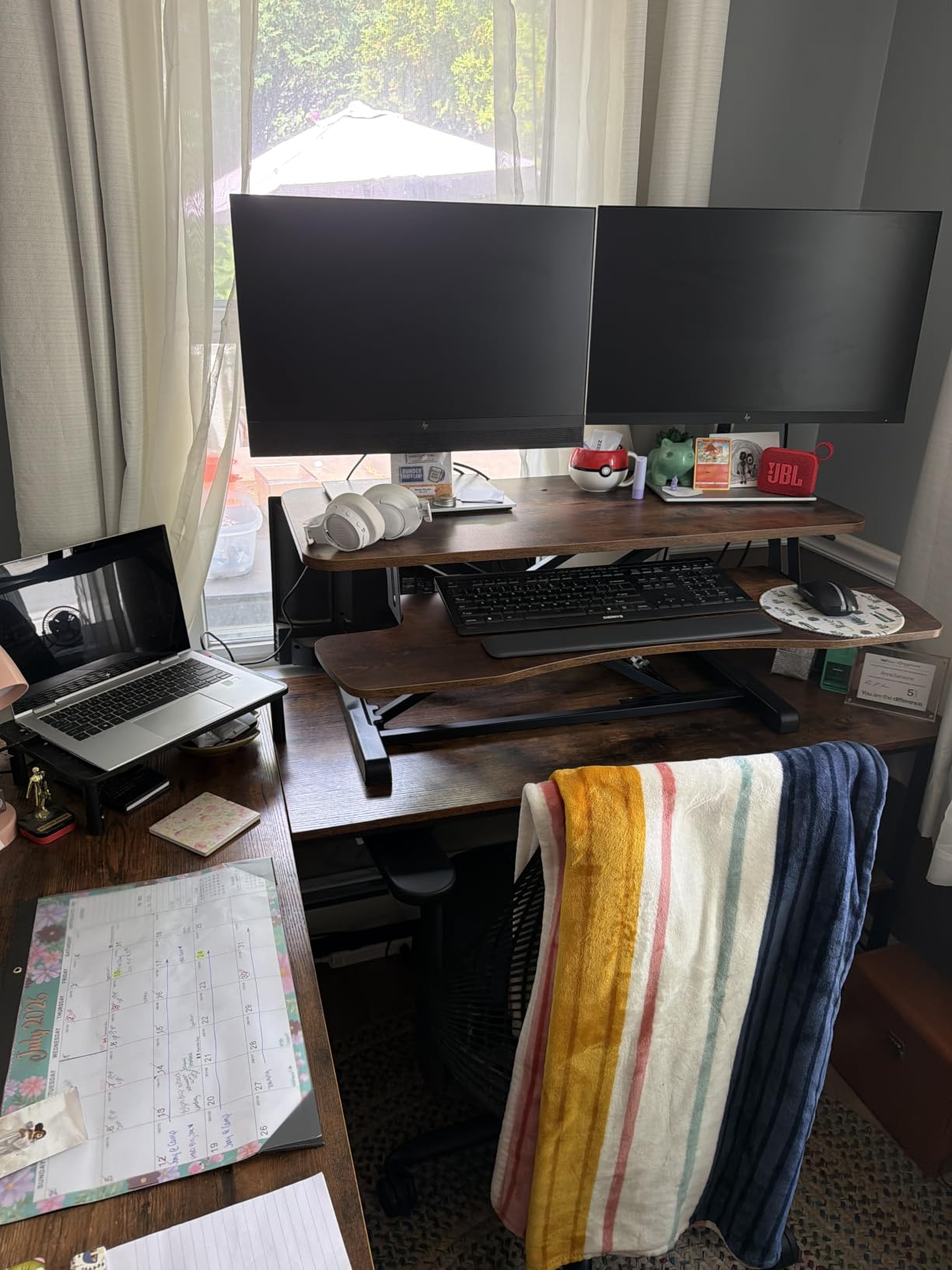 VIVO Black 36 in Standing Desk Converter, DESK-V036KB customer photo 2