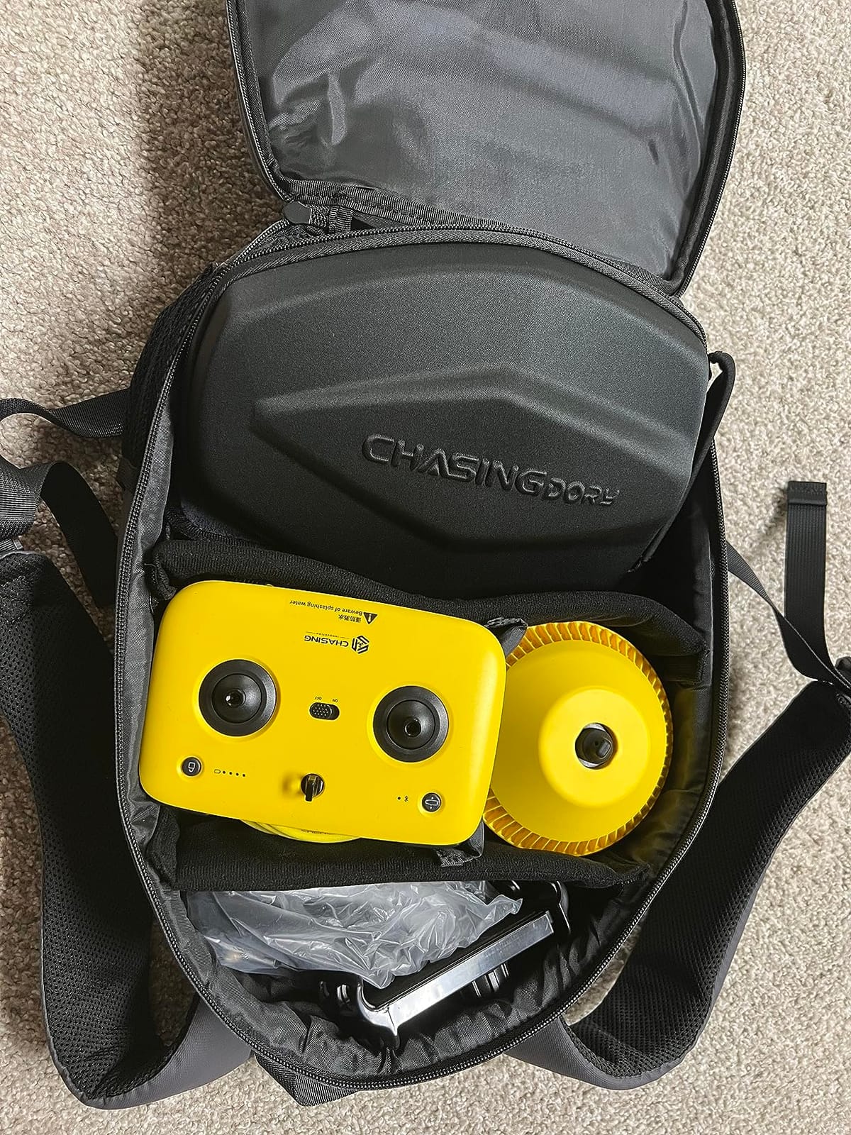 Chasing Dory Underwater Drone - Palm-Sized 1080p Full HD Underwater Drone with Camera for Real Time Viewing, APP Remote Control Green (Yellow) customer photo 2