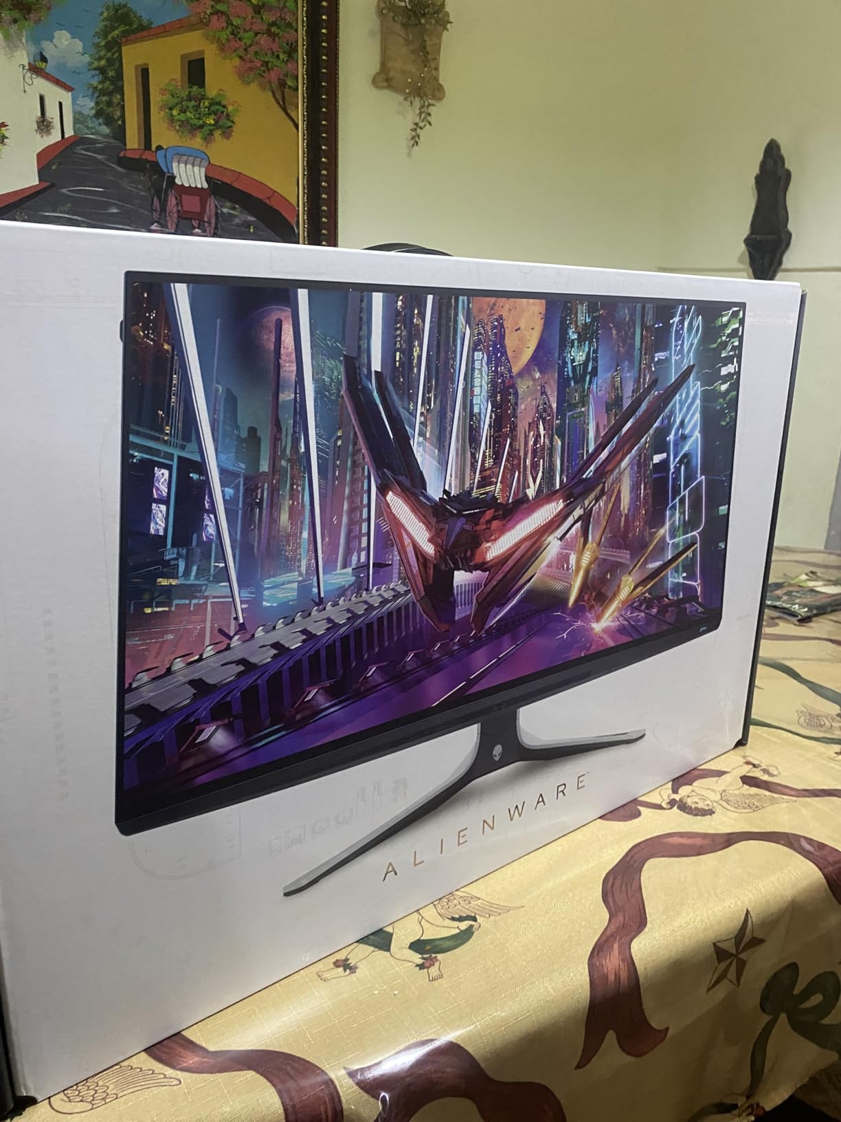 Alienware AW2723DF Gaming Monitor - 27-inch (2560 x 1440) 240Hz Display (DP 1.4), 1ms Response Time, NVIDIA G-Sync, Preset OSD Modes, Height/Tilt/Swivel/Pivot Adjustability - Lunar Light customer photo 2