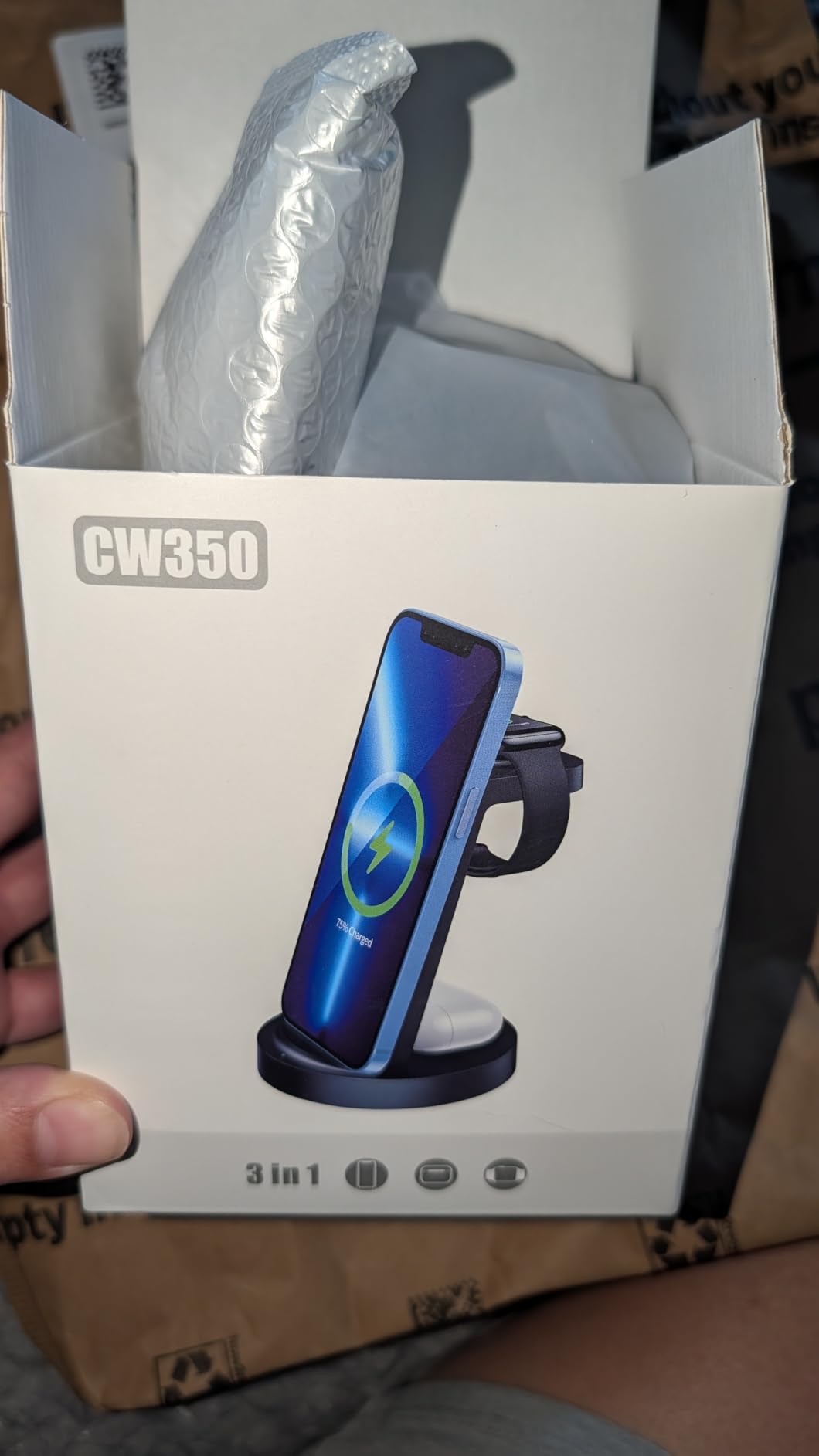 Anlmz 3 in 1 Charging Station - Wireless Charger for Apple Multiple Devices customer photo 1