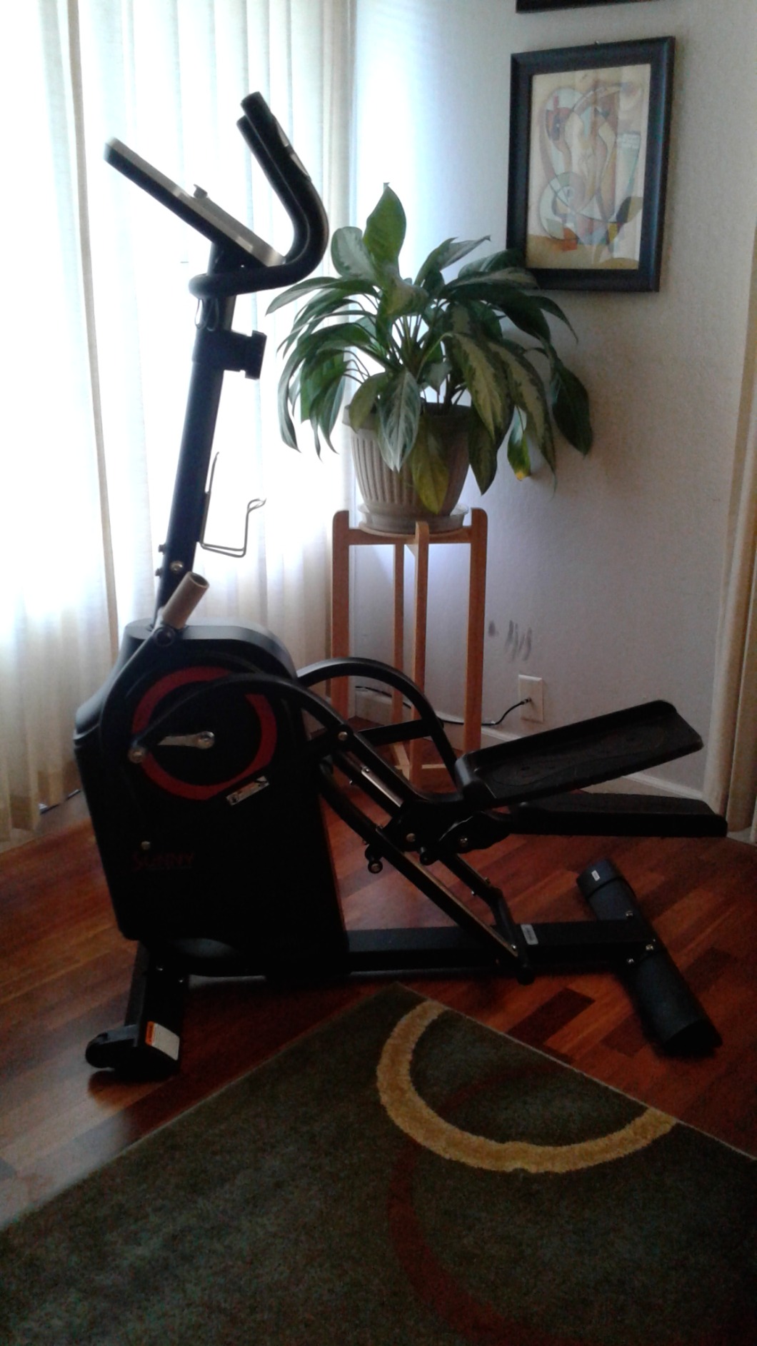 Sunny Health & Fitness Elliptical Exercise Machine with Long Stride Workout customer photo 1