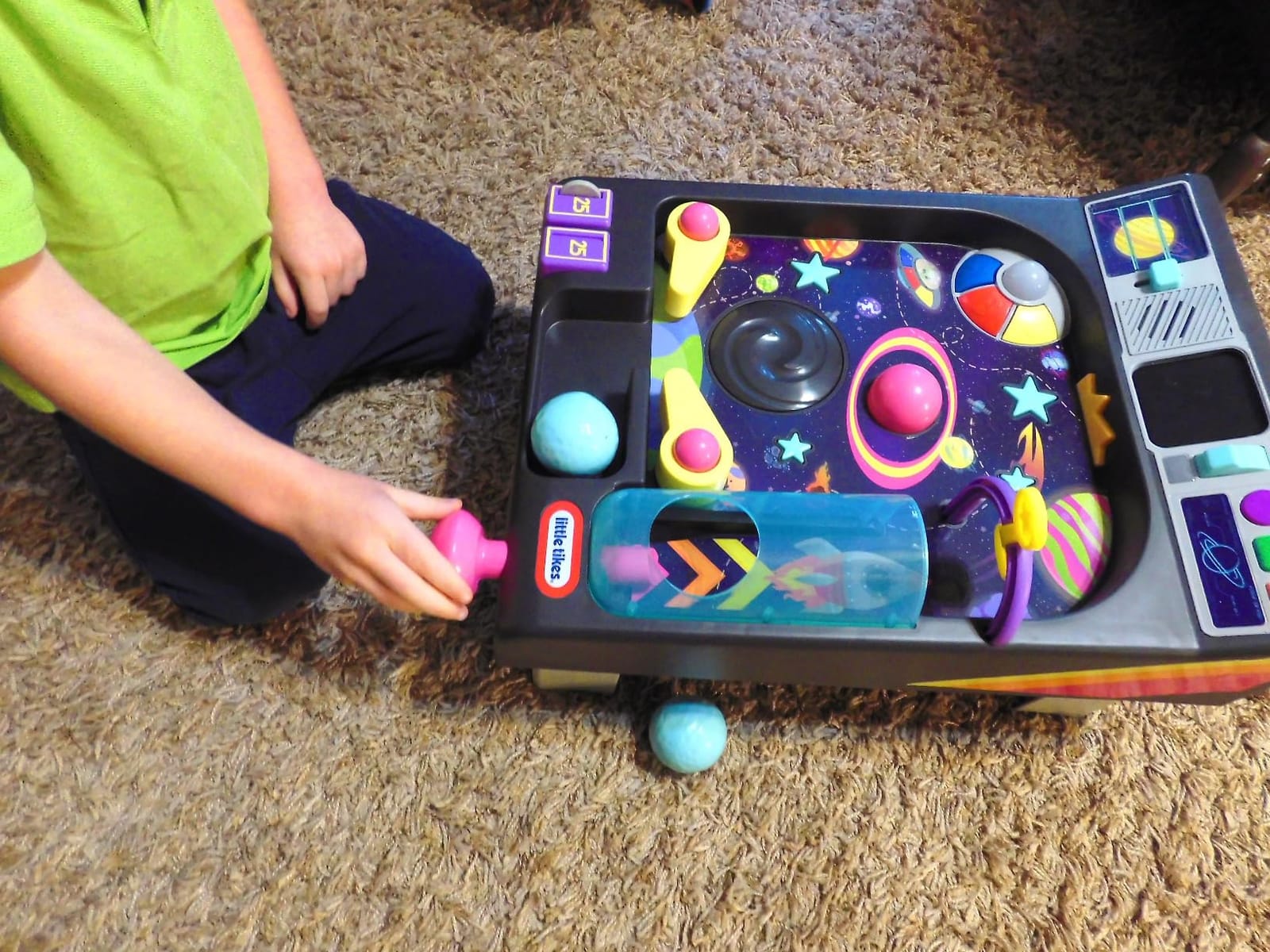 Little Tikes Old School My First Pinball Activity Table, Letters, Numbers, Planets, Counting, Sounds, Learning, Lights, Retro, Preschool Toy for Toddlers Girls Boys Ages 12 months, 1 - 2 Years customer photo 1