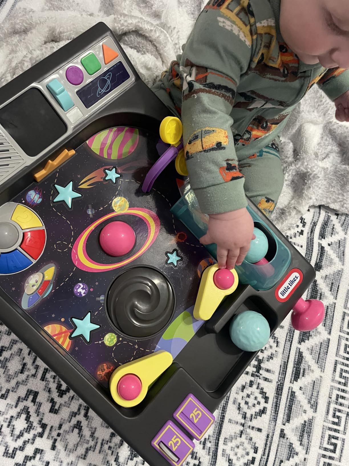 Little Tikes Old School My First Pinball Activity Table, Letters, Numbers, Planets, Counting, Sounds, Learning, Lights, Retro, Preschool Toy for Toddlers Girls Boys Ages 12 months, 1 - 2 Years customer photo 2
