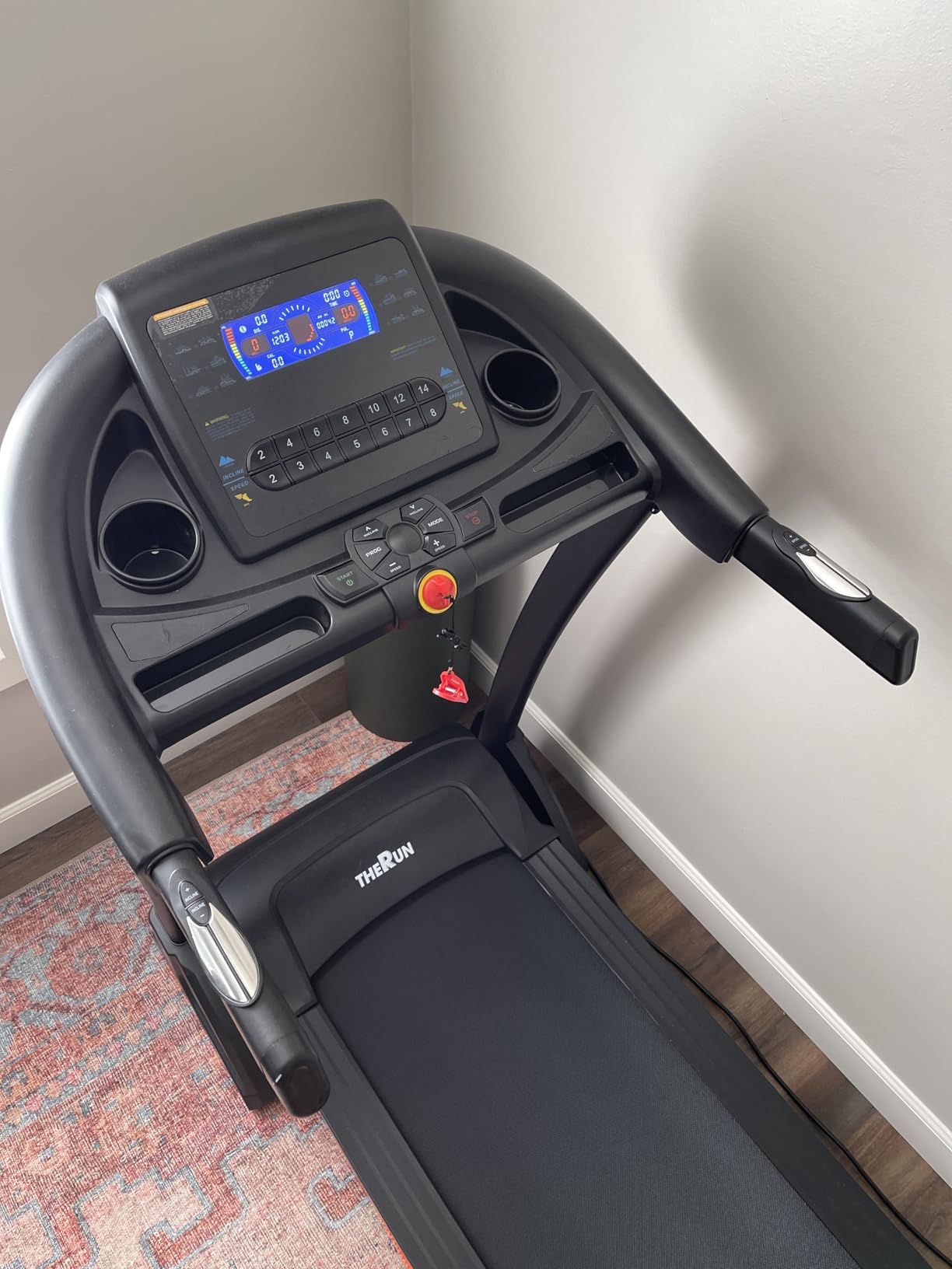 THERUN Incline Treadmill, Treadmills for Running and Walking, 400 lbs Weight Capacity Folding Treadmill with 0-16% Auto Incline, Wide Belt, 4.0 HP, App, Heart Rate customer photo 2