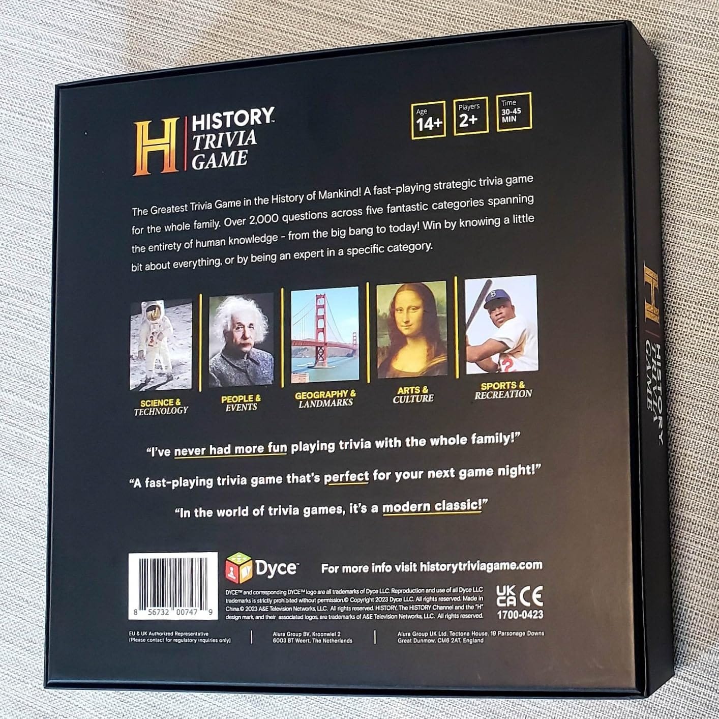 HISTORY Channel Trivia Game – 2000+ General Knowledge Questions | Official HISTORY Channel Trivia Card Game & Party Game for Adults, Families & Board Game Night – Great Gift for Dad & History Buffs customer photo 1