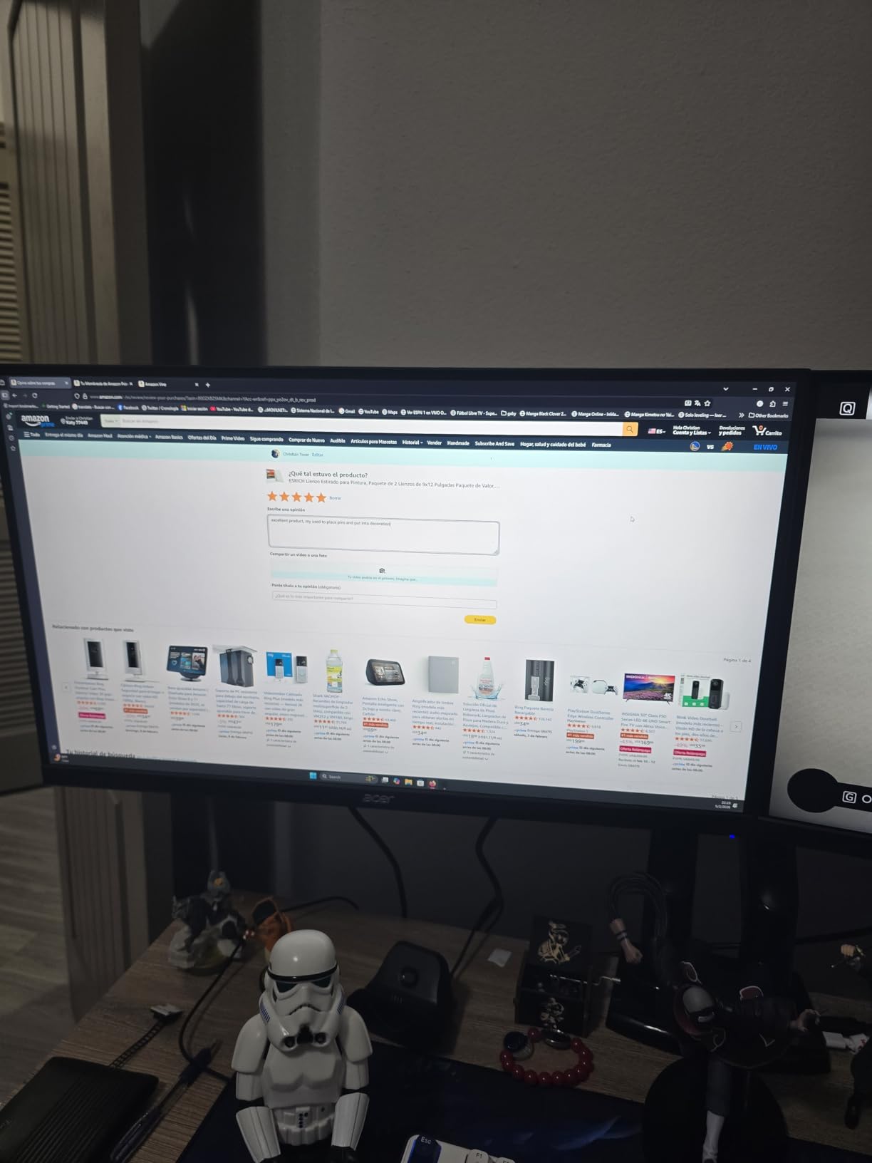 MONITOR Acer Nitro 27in QHD 2560x1440 IPS 240Hz Gaming XV272U W2bmiiprx customer photo 2
