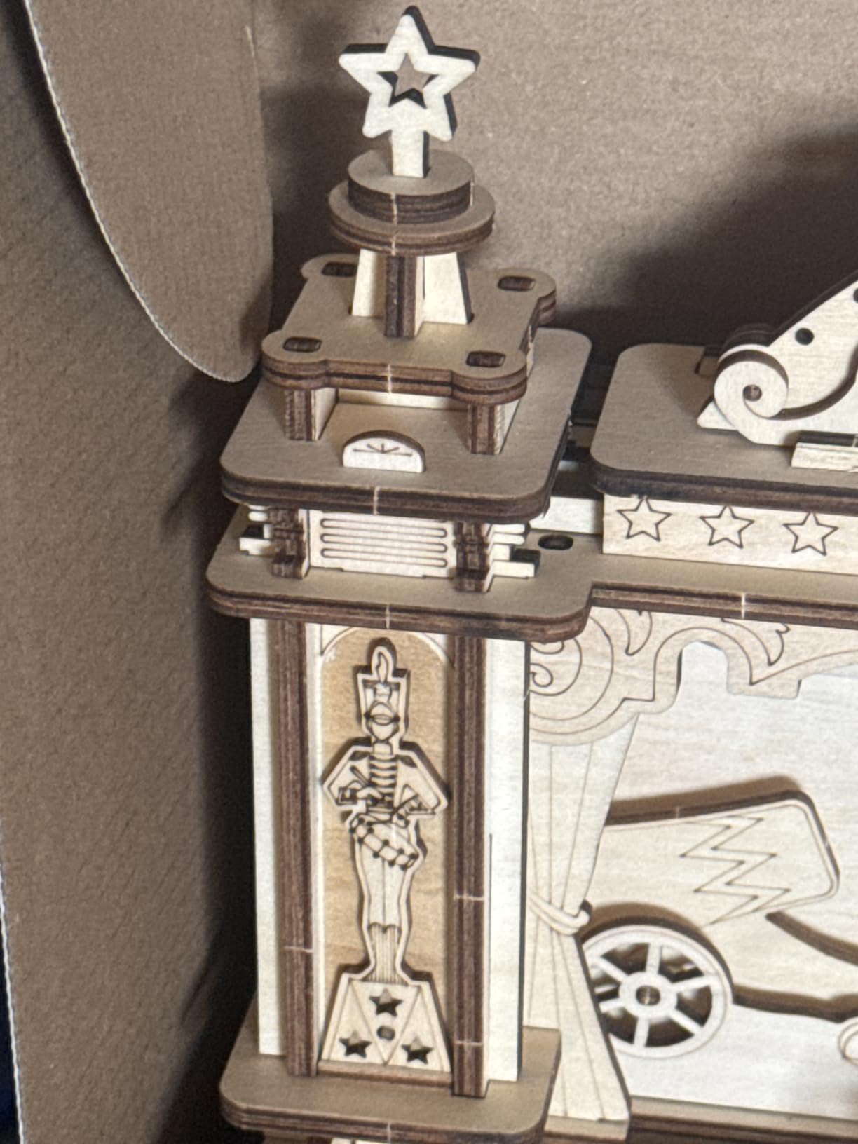 ROKR Miniature Pinball Machine-3D Wooden Puzzles for Adults-DIY Wood Model Kits for Adults-Toy Gifts for Ages 14 and Up customer photo 1