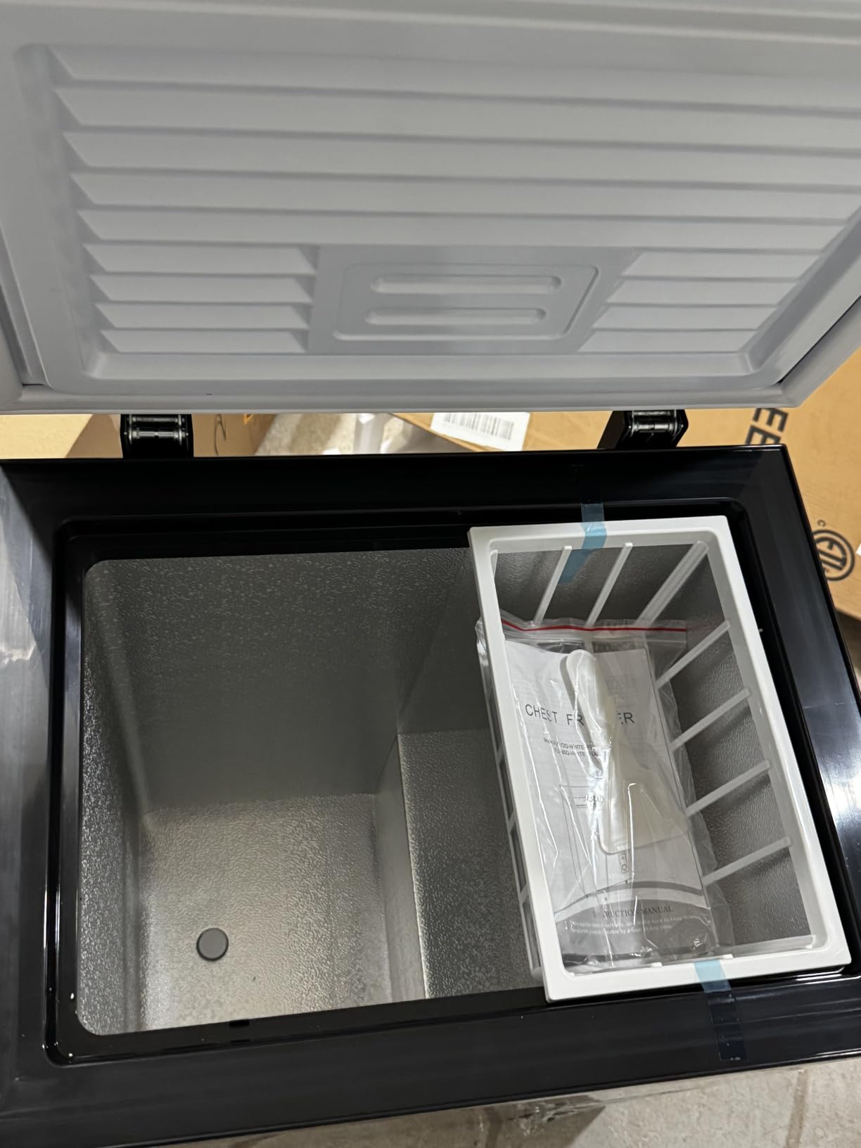 Chest Freezer 7.0 Cu.Ft Mini Compact Deep Freezer Top Open Door White customer photo 2