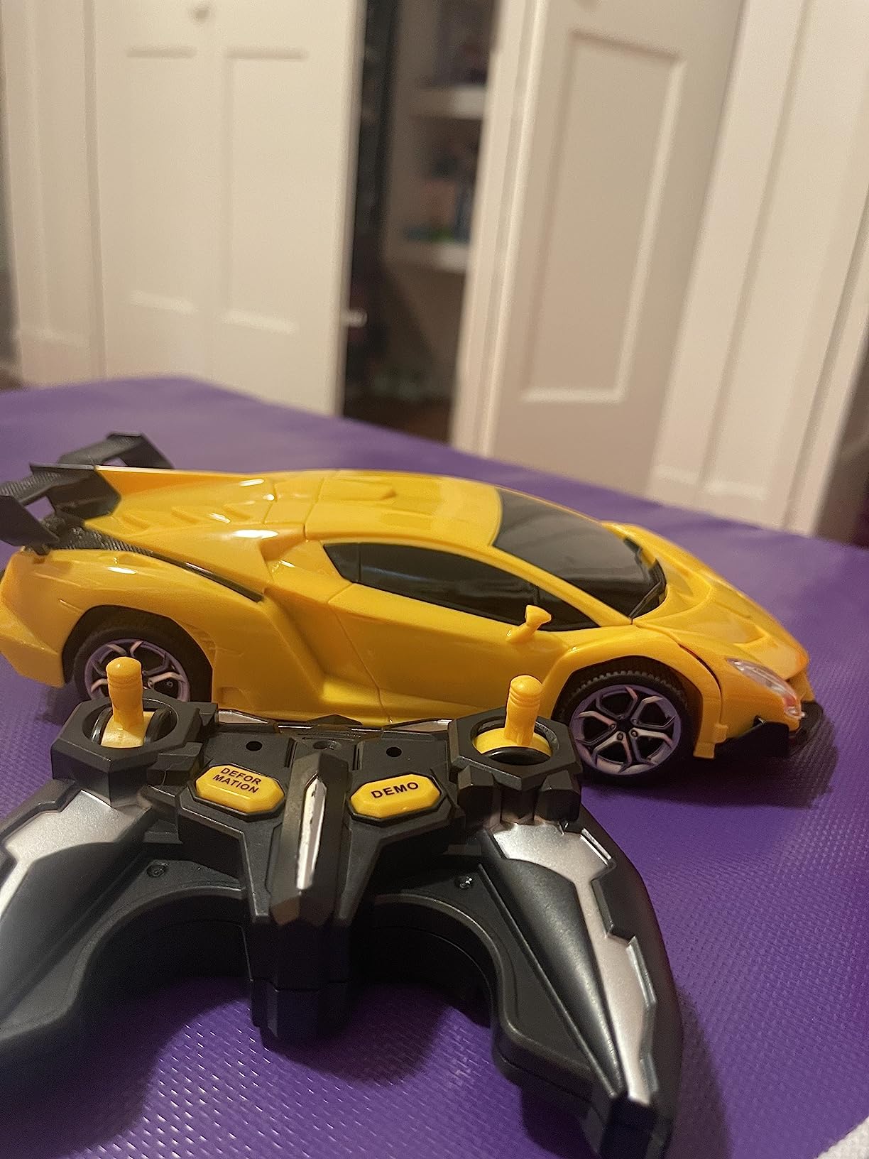 Transform Remote Control Car Toys for Boys 4-6, Drift RC Car Yellow customer photo 2