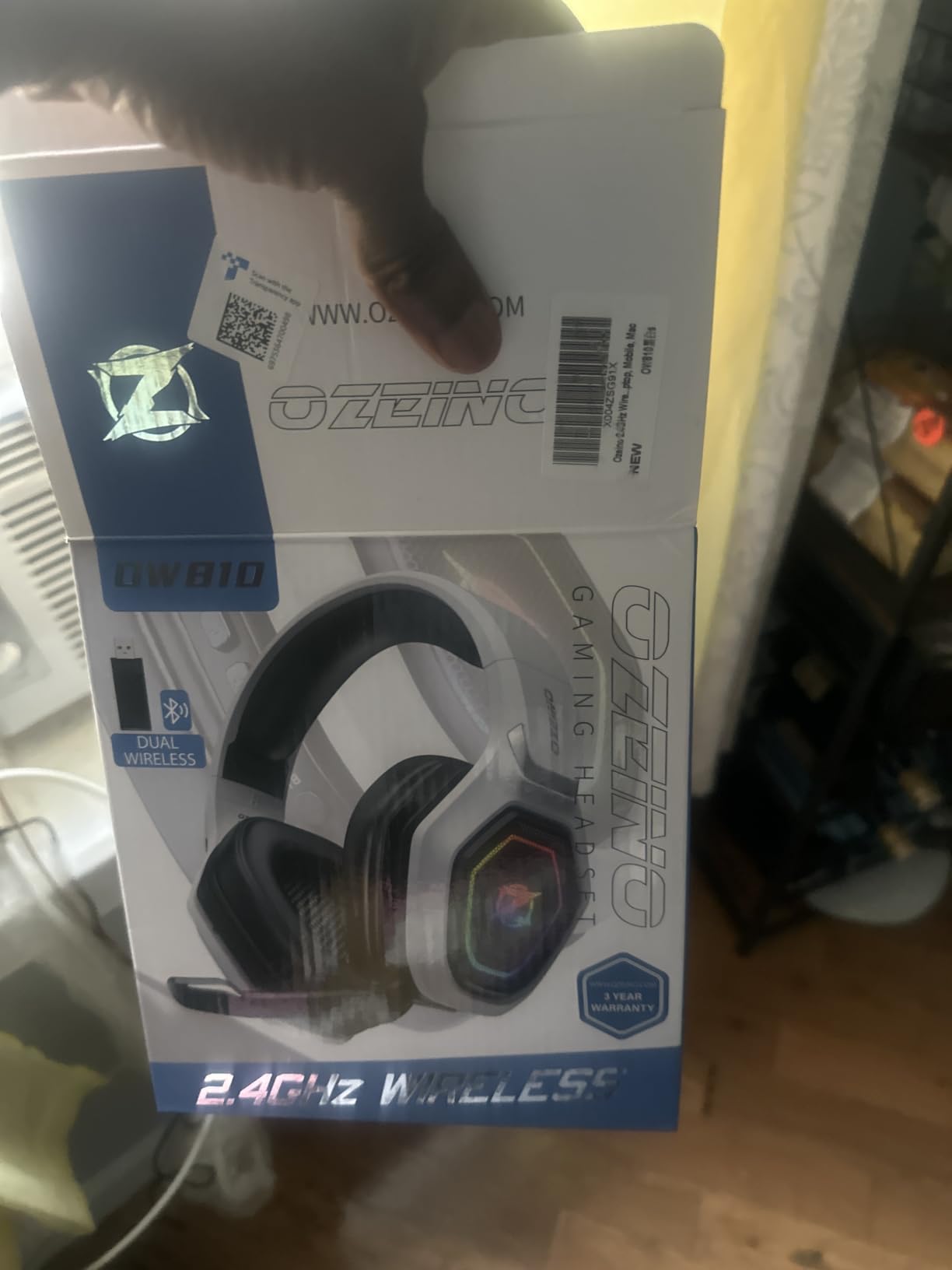Ozeino Wireless Gaming Headset for PS5, PC, Switch| Lossless Audio-40H Batt customer photo 2