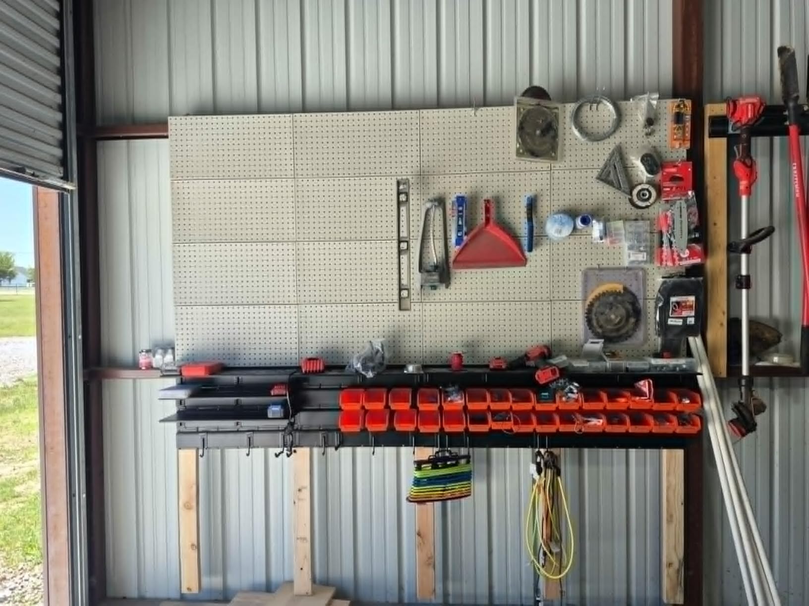 Ultrawall Metal Pegboard Wall Panels, Peg Boards for Garage Tool Storage customer photo 1