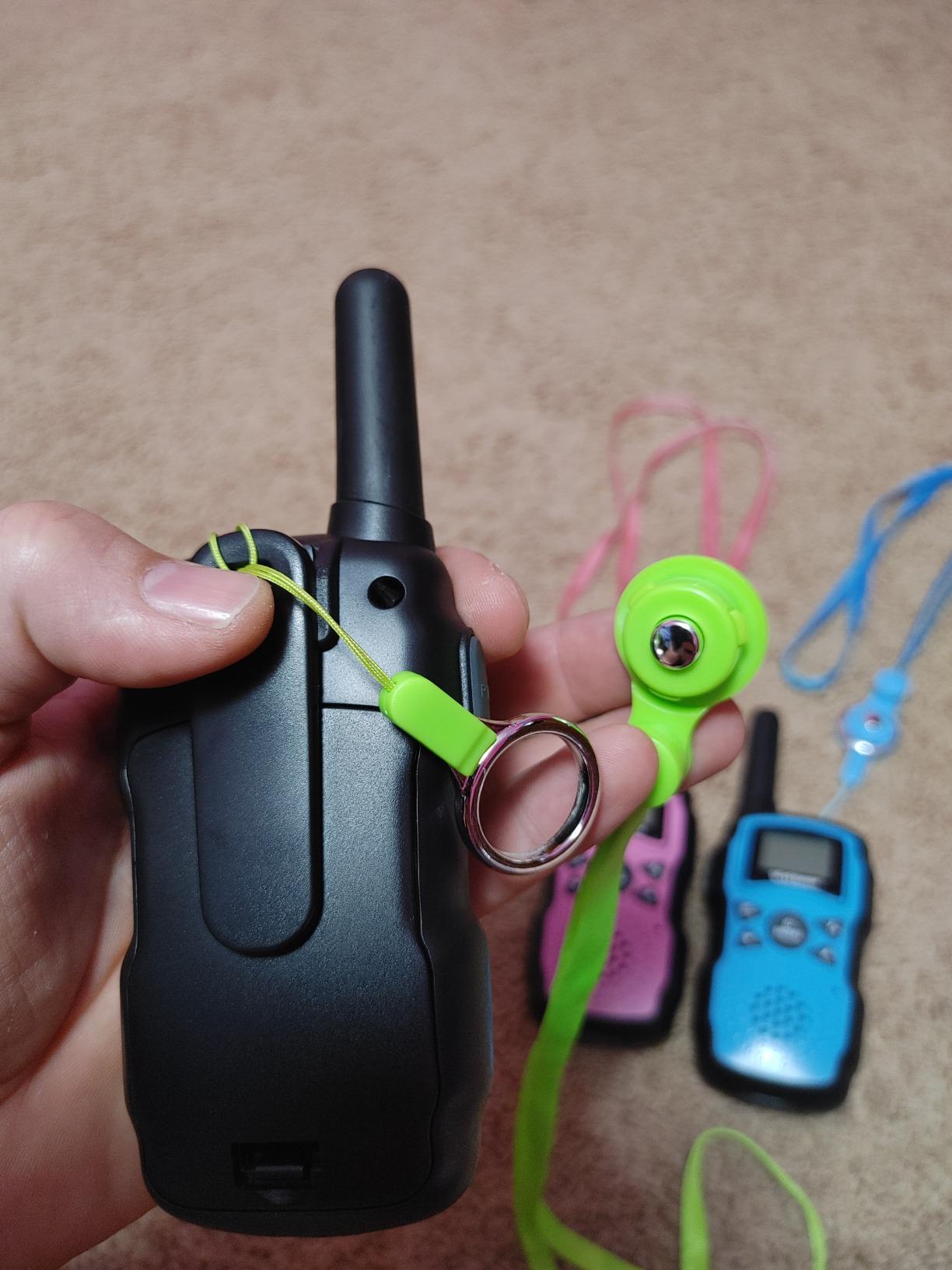 Wishouse Walkie Talkies Rechargeable for Kids Adults Long Range,Xmas Birthday Gift for Boys Girls 3 4 5 6 7 8 9 10 Year Old,Hiking Gear Camping Games Toys with Flashlight,VOX,Easy to Use 3 Pack customer photo 1