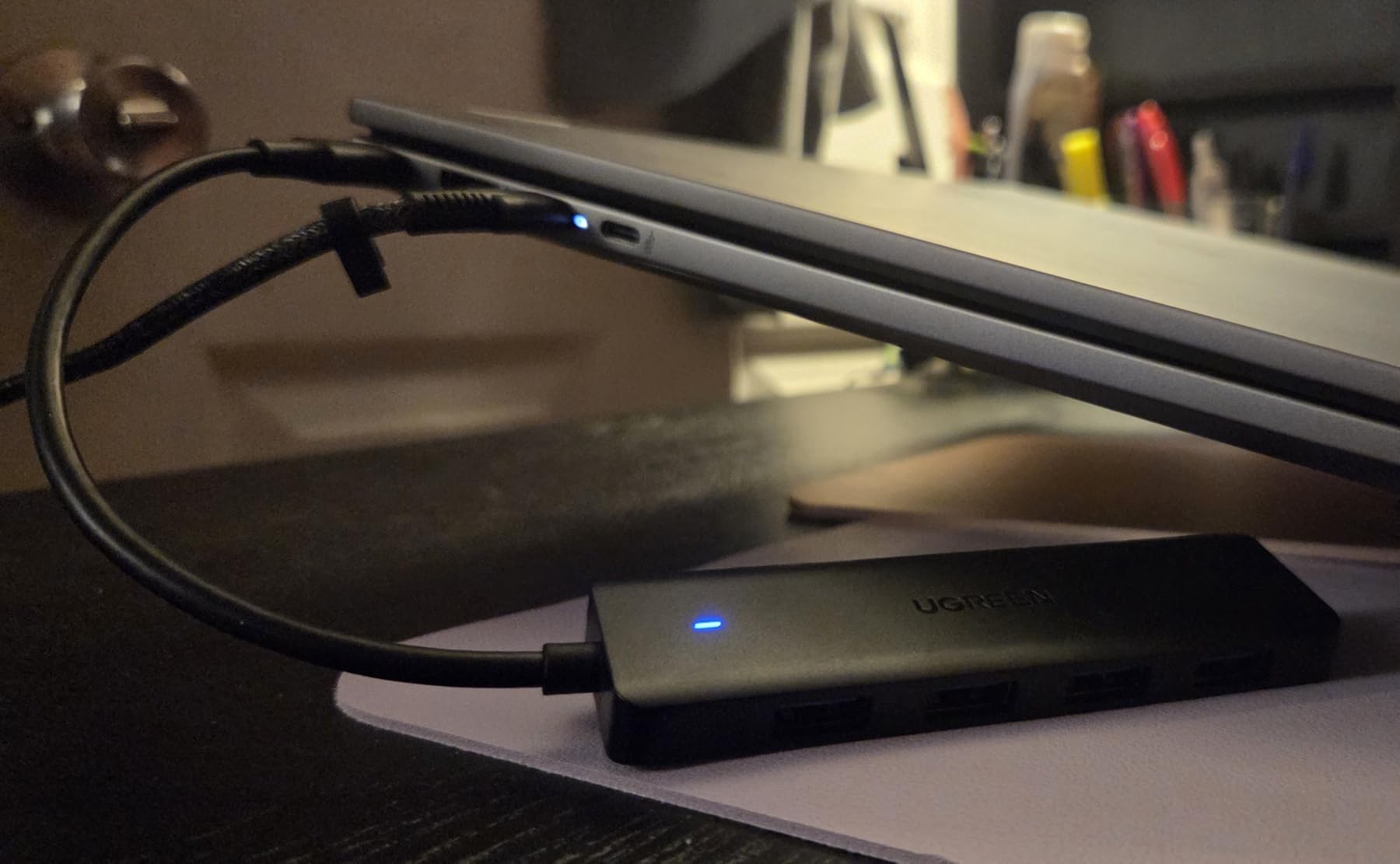 UGREEN USB 3.0 Hub, 4 Ports USB A Splitter Ultra-Slim USB Expander, 0.5 ft customer photo 2