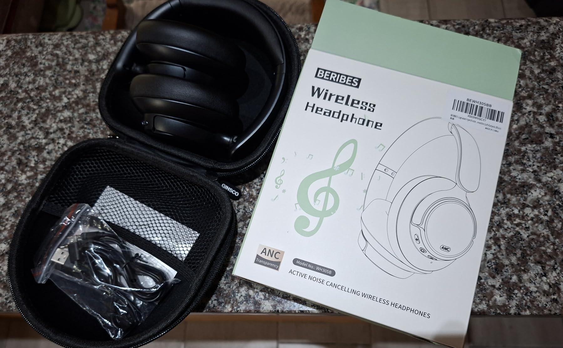 BERIBES Hybrid Active Noise Cancelling Headphones Wireless Over Ear 70Hours customer photo 2