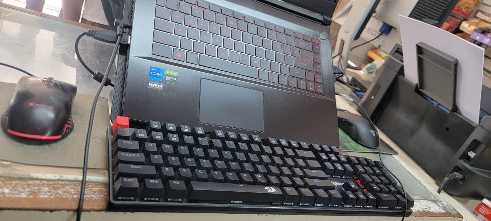 Redragon Mechanical Gaming Keyboard Wired, 11 Programmable Backlit Modes, Hot-Swappable Red Switch, Anti-Ghosting, Double-Shot PBT Keycaps, Light Up Keyboard for PC Mac customer photo 2