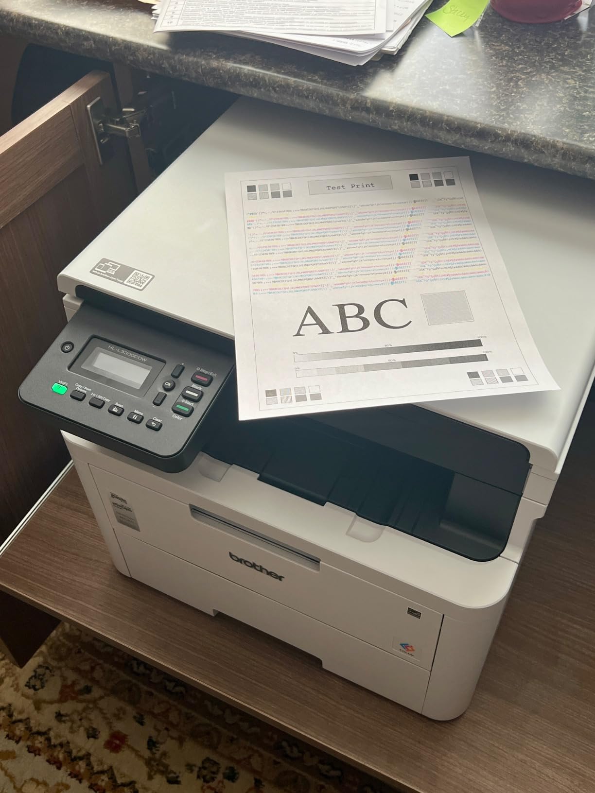 Brother HL-L3300CDW Wireless Digital Color Multi-Function Printer with Laser Quality Output, Copy & Scan, Duplex, Mobile | Includes 2 Month Refresh Subscription Trial ¹, Works with Alexa customer photo 2
