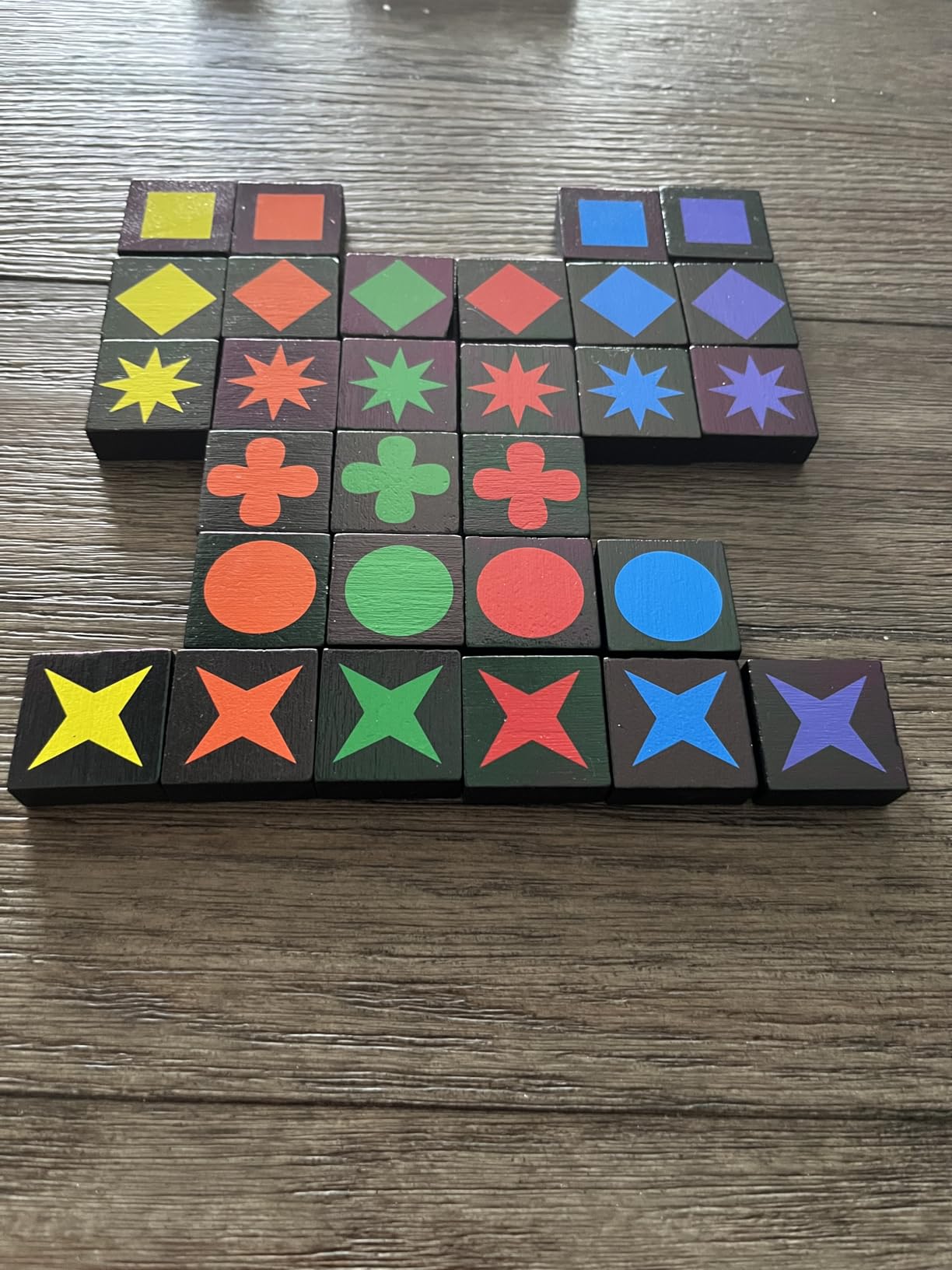MindWare Qwirkle with Trays Strategy Board Game, 108 Wooden Tiles customer photo 1