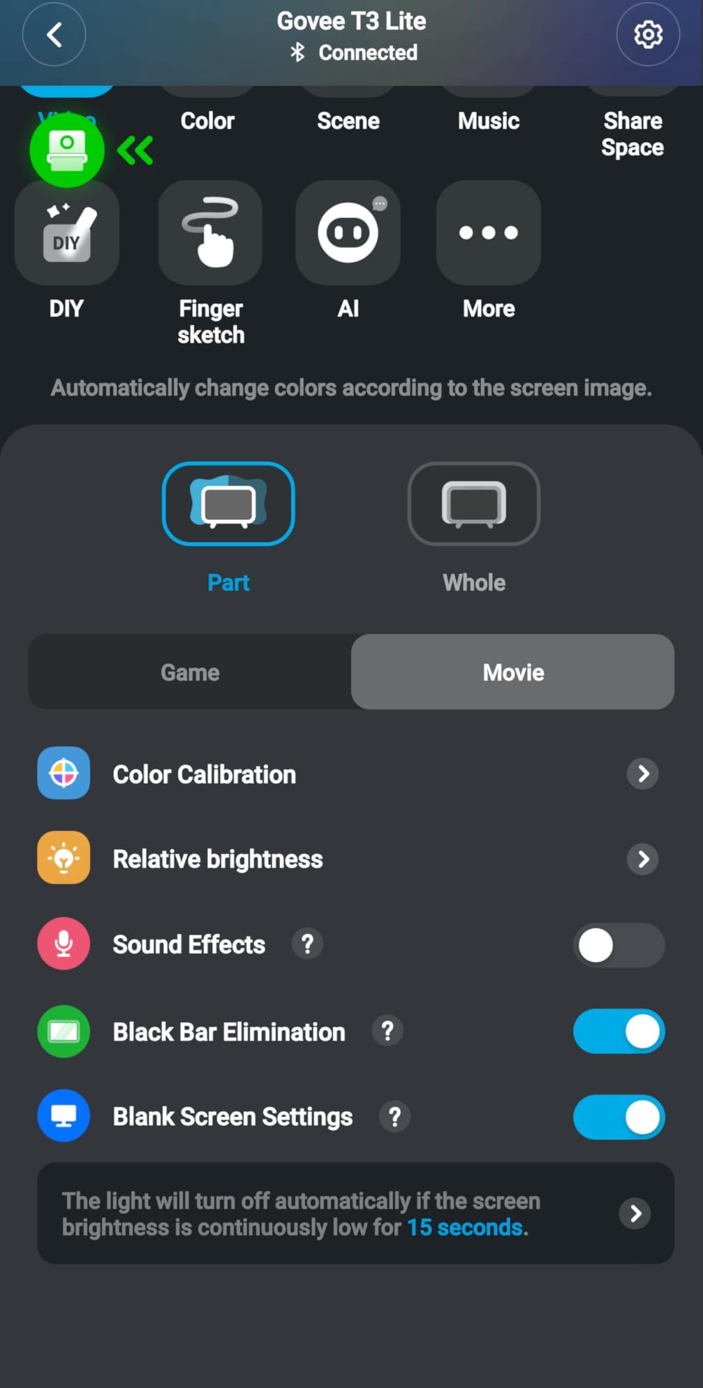 Govee TV Backlight 3 Lite, 11.8ft LED Strip Lights Sync with 55-65 Inch TVs customer photo 2