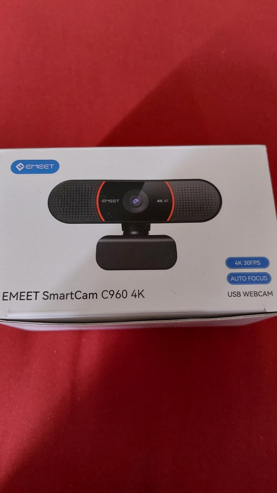 EMEET C960 4K Webcam for PC, PDAF Auto Focus, Dual Omni Mics, 73° FOV | Auto Light Correction, USB-A, Plug&Play, Web cam 4K with Privacy Cover, Webcam 4K Works for Zoom/Teams/Google Meet, Laptop/PC customer photo 1