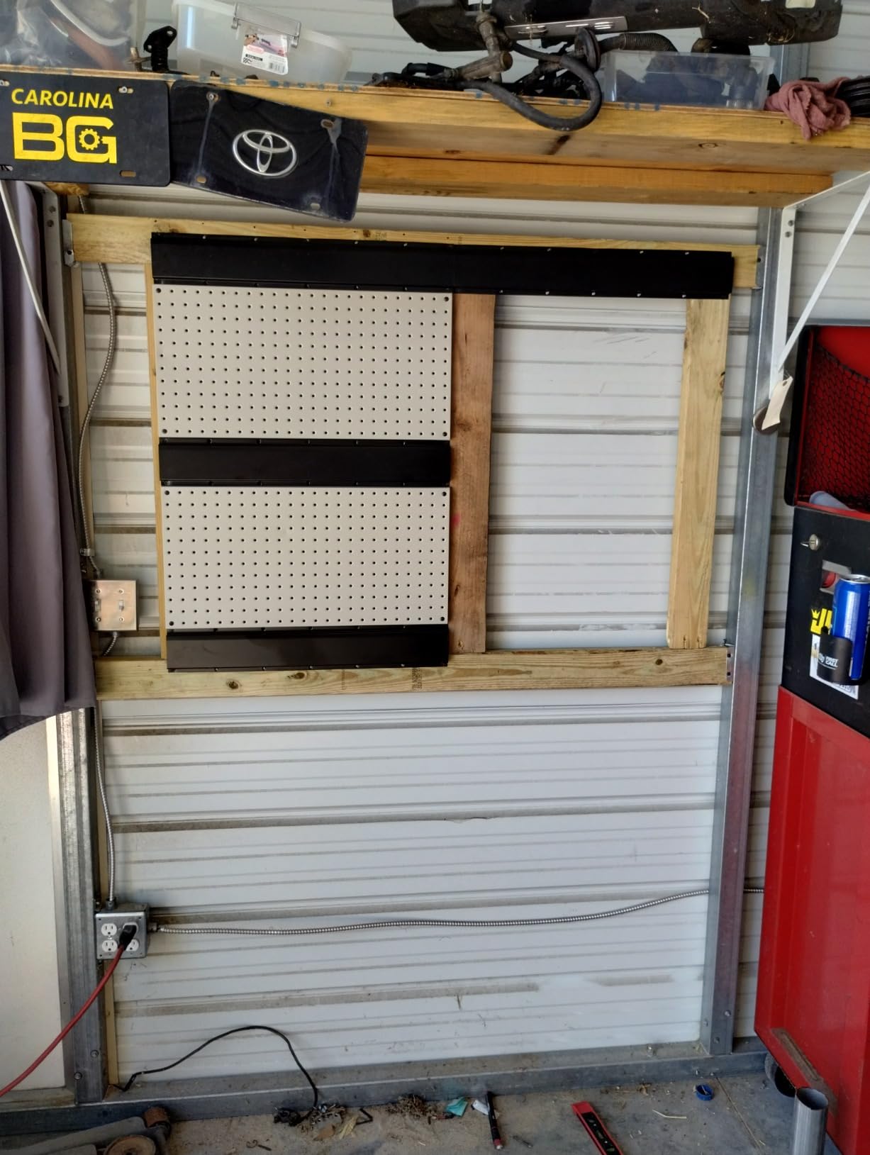 Ultrawall Pegboard Wall Organizer, 48 X 36 inch Garage Storage Pegboard customer photo 2