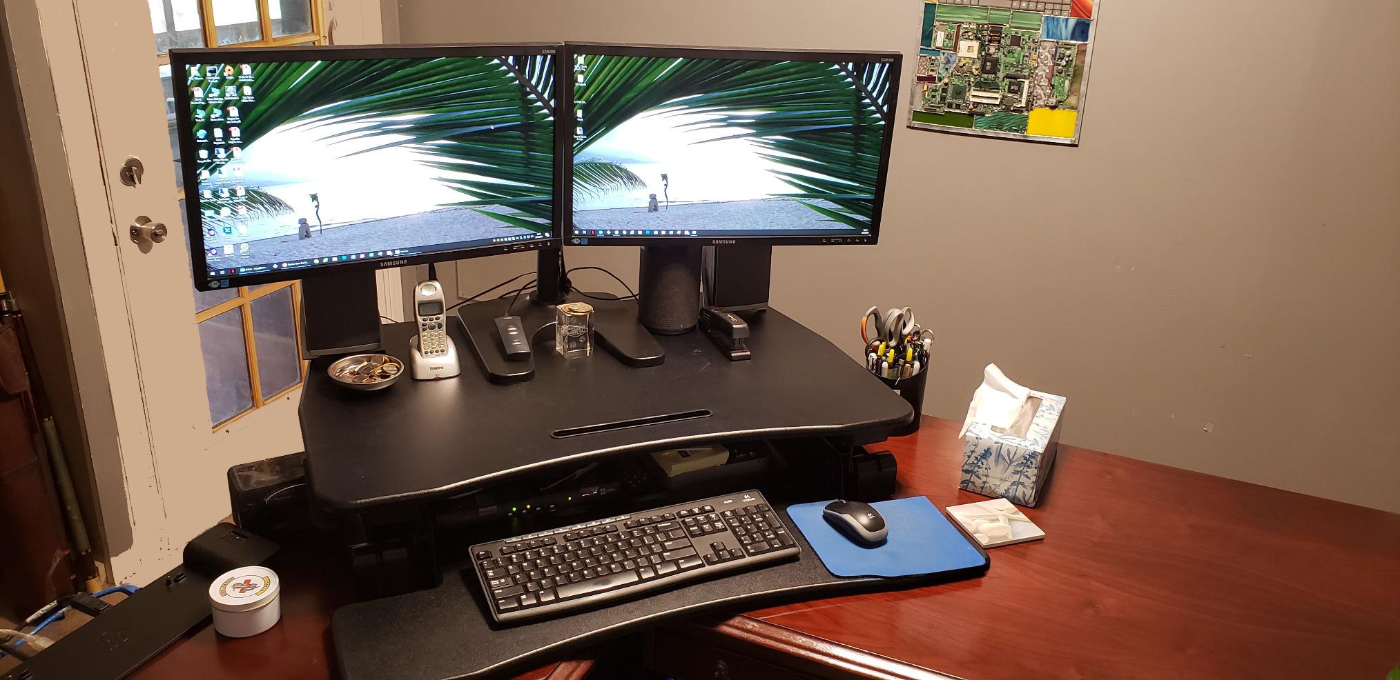 38 Inch Standing Desk Converter, Adjustable Height customer photo 1