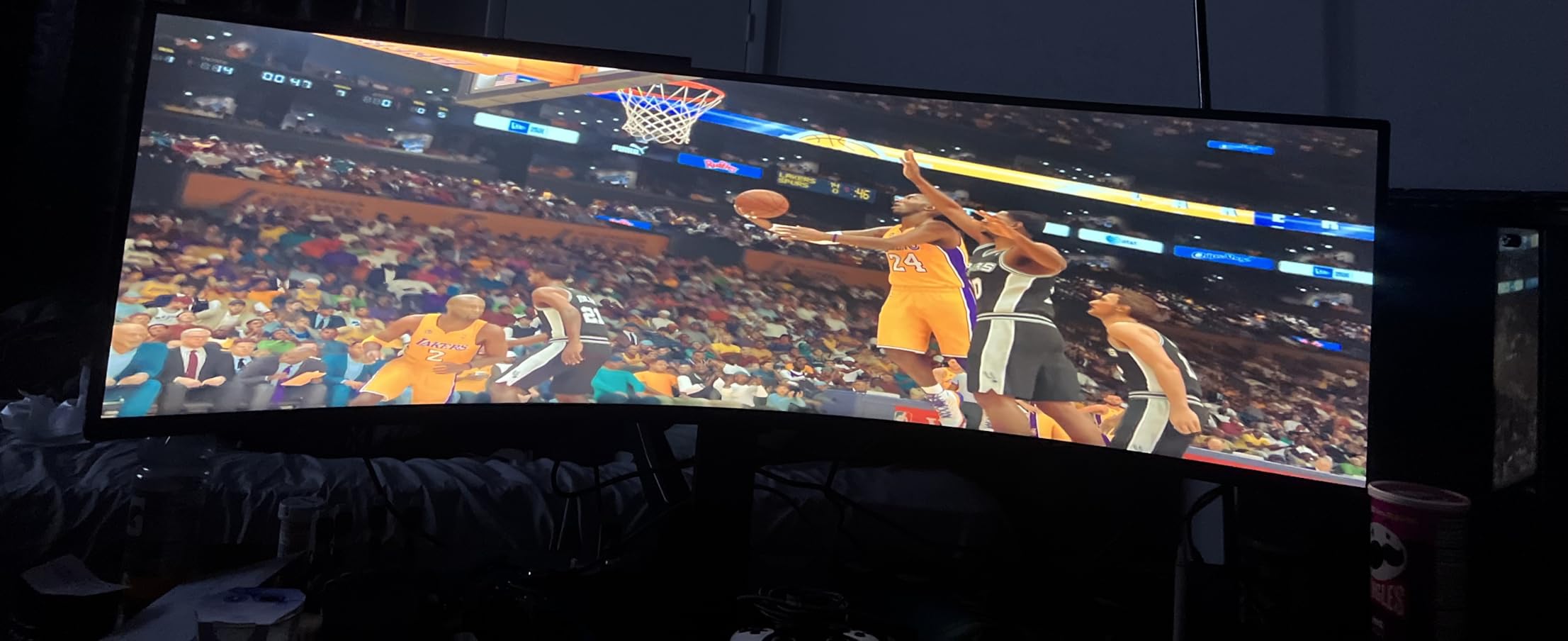 Samsung 49” Odyssey G9 Series DQHD 1000R Curved Gaming Monitor, 1ms(GtG), VESA DisplayHDR 1000, 240Hz, AMD FreeSync Premium Pro, Height Adjustable Stand, Ultrawide Screen, LS49CG954ENXZA, 2024 customer photo 1