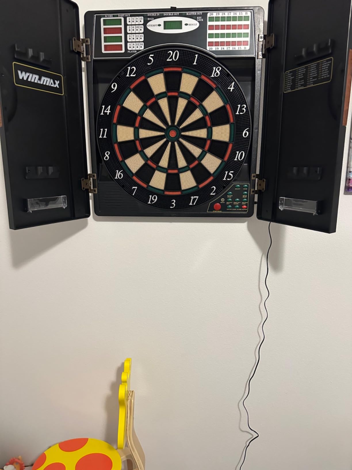 Electronic Dart Board LED Electric Digital Boards with Cabinet 12 Darts customer photo 2