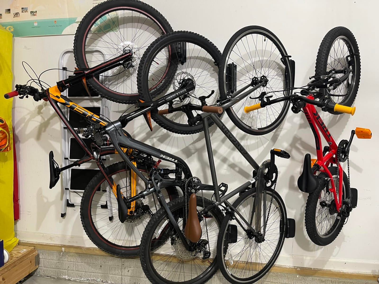 monTEK Swivel Bike Wall Mount, Bike Hangers for Garage, 4 Pack customer photo 1