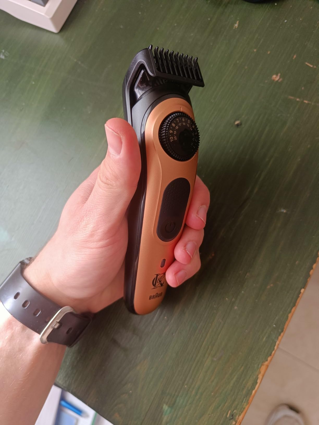King C. Gillette Beard Trimmer PRO with 40 beard length settings in precise 0.5mm steps, cordless design & 1 trimmer, 1 brush, 2 combs, 1 charger and 1 T-blade customer photo 2