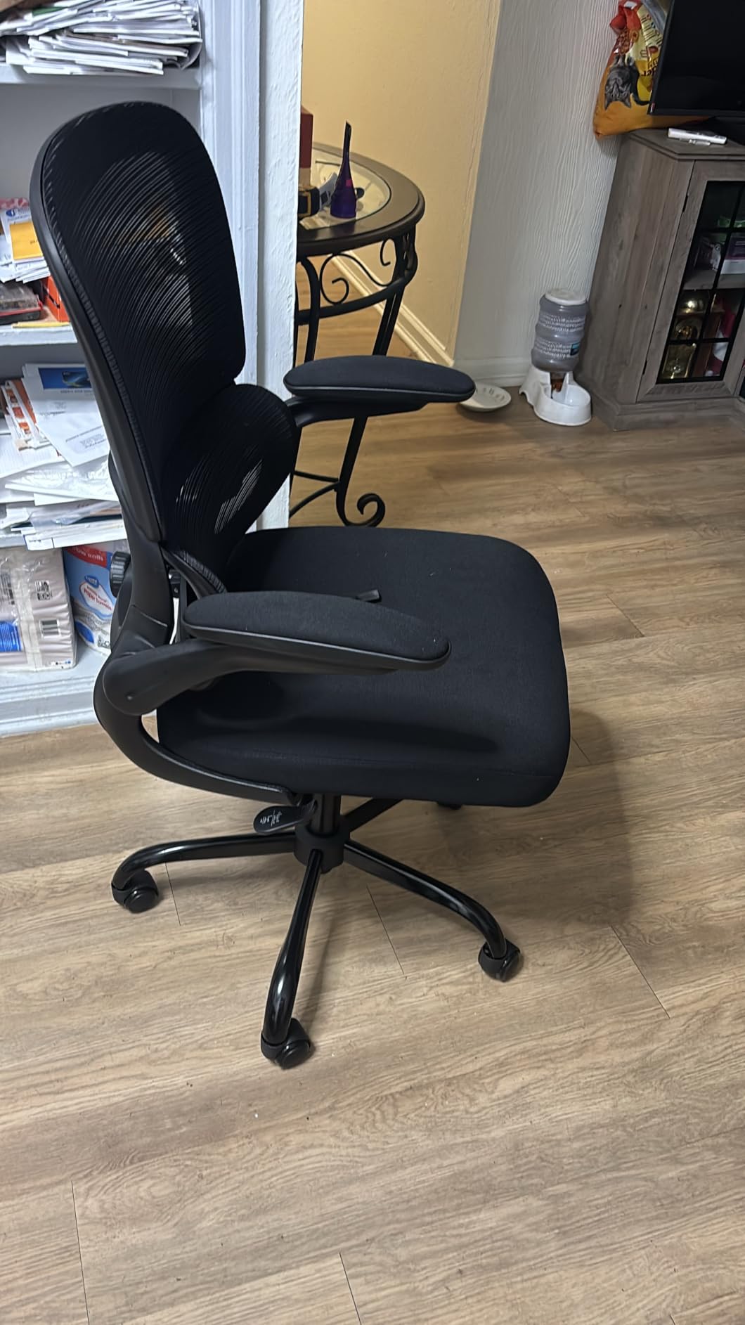 TRALT Office Chair - Ergonomic Desk Chair with Adjustable Lumbar Support, Mesh Computer Chair, Executive Chairs for Home Office Comfortable Lumbar Support (Black) customer photo 1