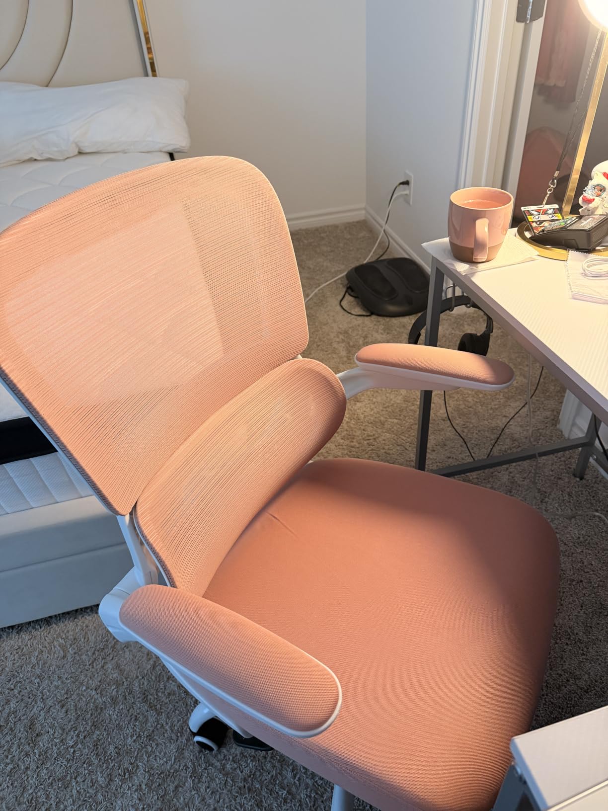 TRALT Office Chair - Ergonomic Desk Chair with Adjustable Lumbar Support, Mesh Computer Chair, Executive Chairs for Home Office Comfortable Lumbar Support (Black) customer photo 2