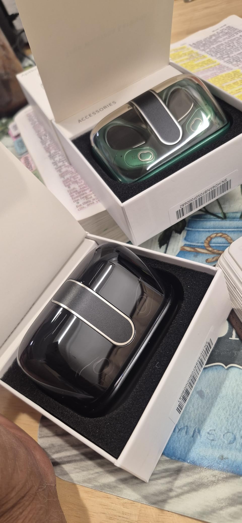 Wireless Earbuds 75H Bluetooth 5.4 Sport Headphones with Earhooks, Black customer photo 2