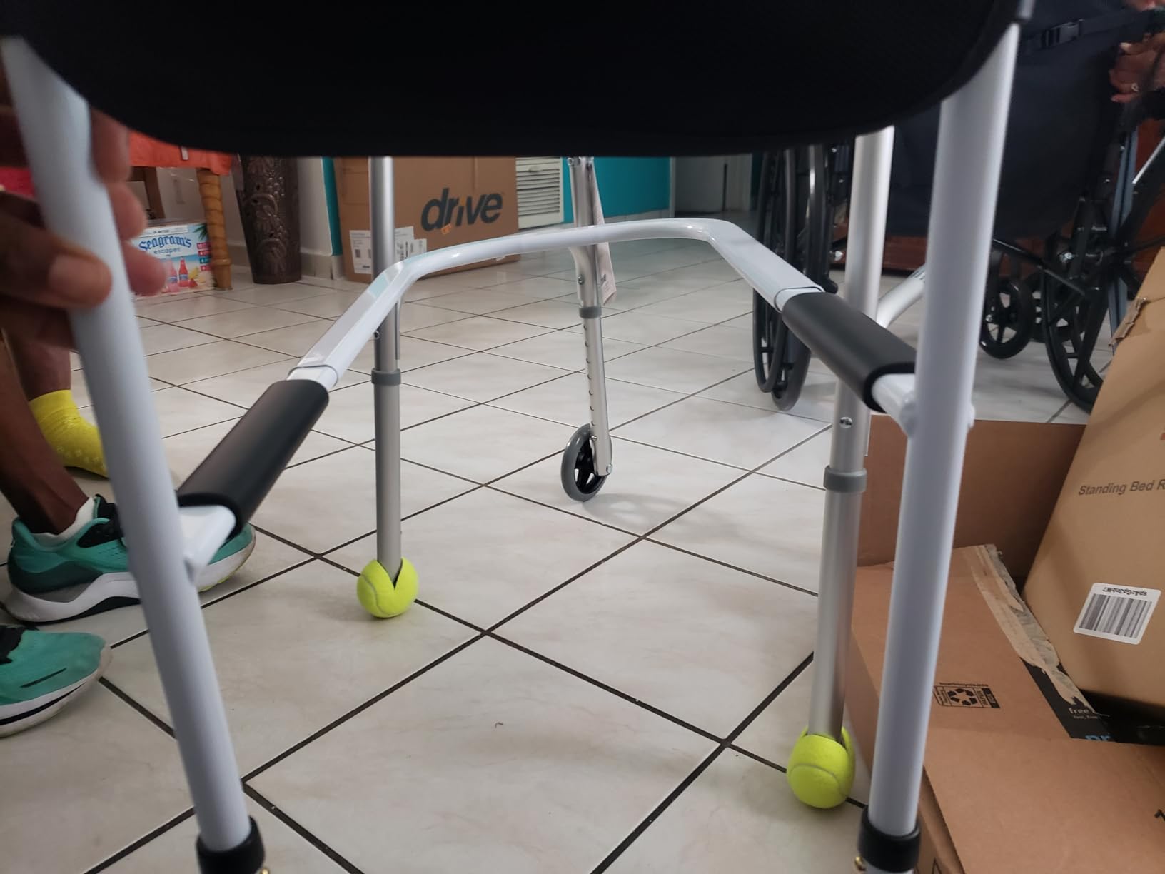 Panta Bed Rails for Elderly Adults Safety,Grey customer photo 2