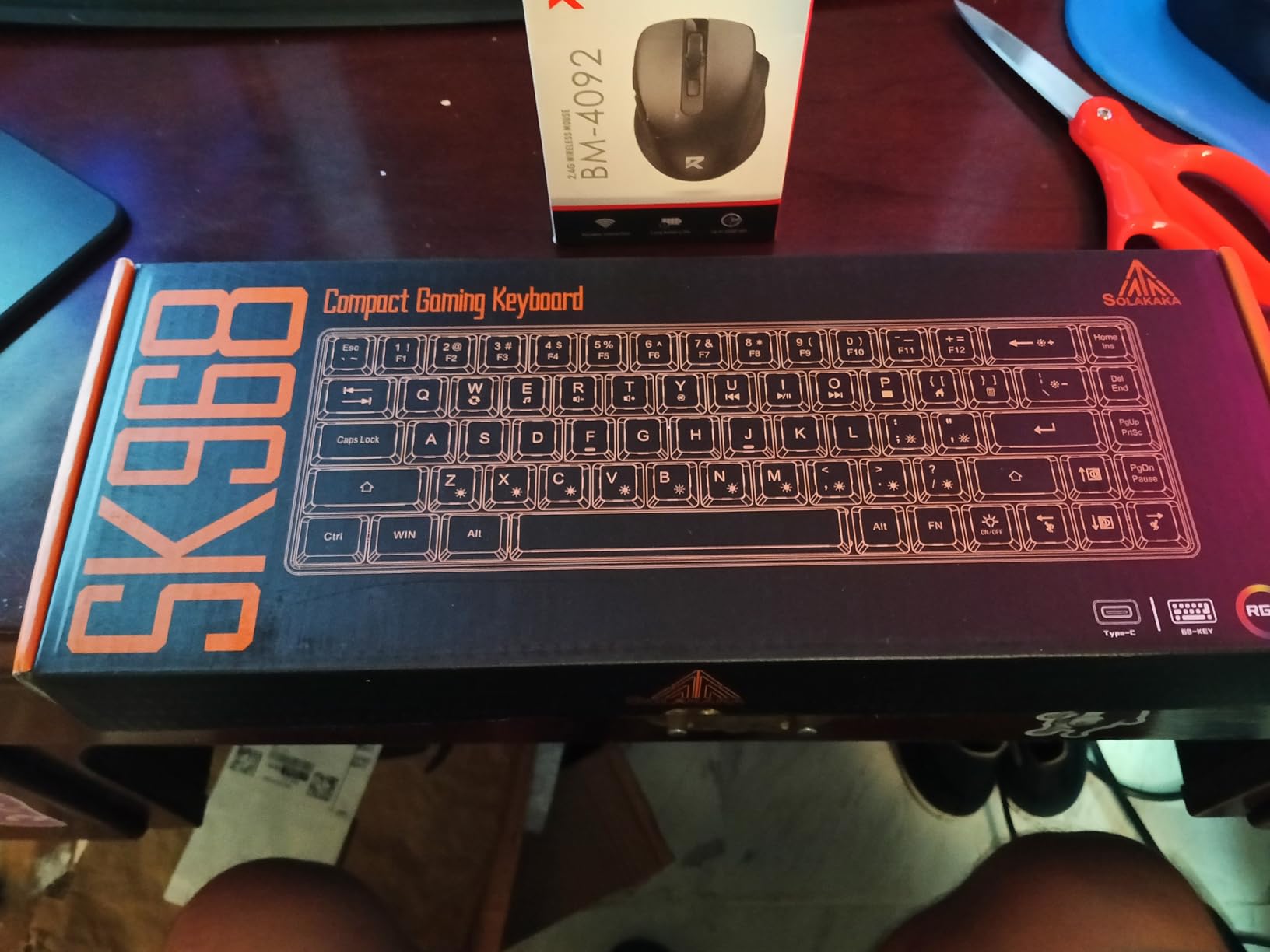 CORBOBO 60 Percent Keyboard RGB Backlit Gaming Keyboard USB-C Wired 68 Keys customer photo 2