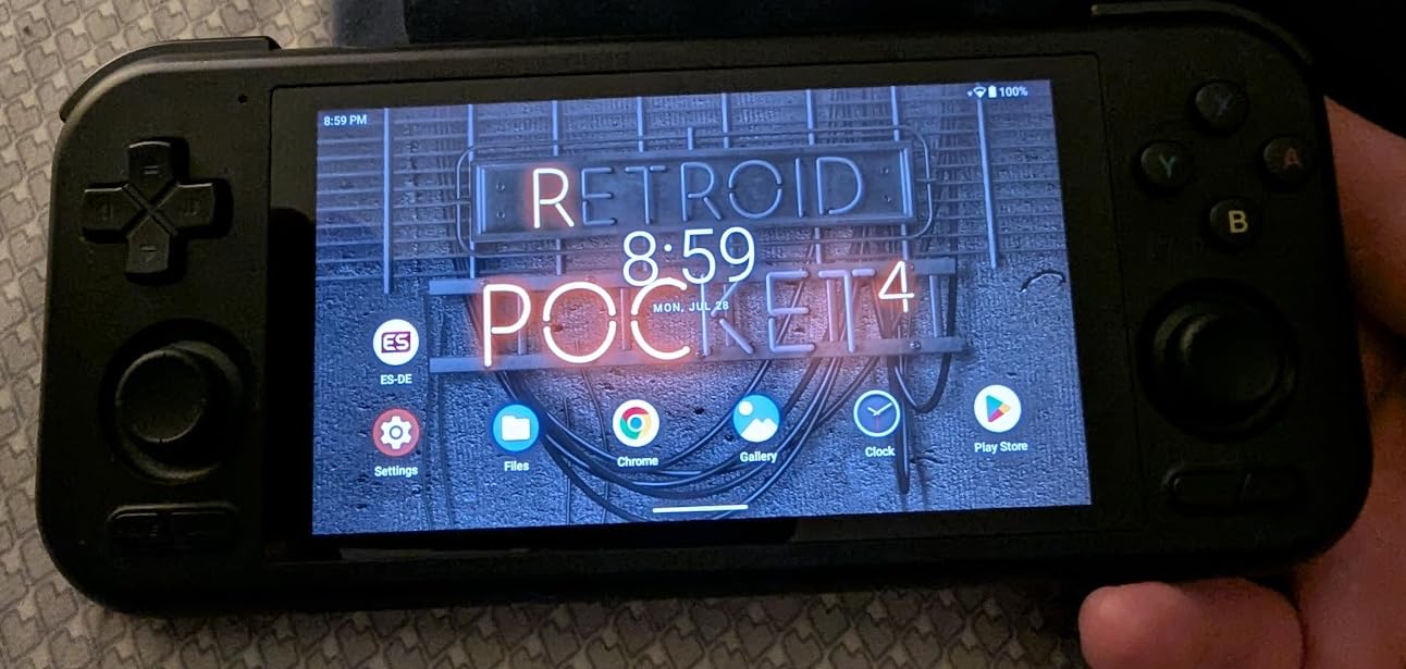 Retroid Pocket 4/4Pro Retro Game Handheld - Android Console with Multiple Emulators, 4.7 Inch Display, 5000mAh Battery - Classic Games Console (RP4 Pro, Black, D1100) customer photo 2