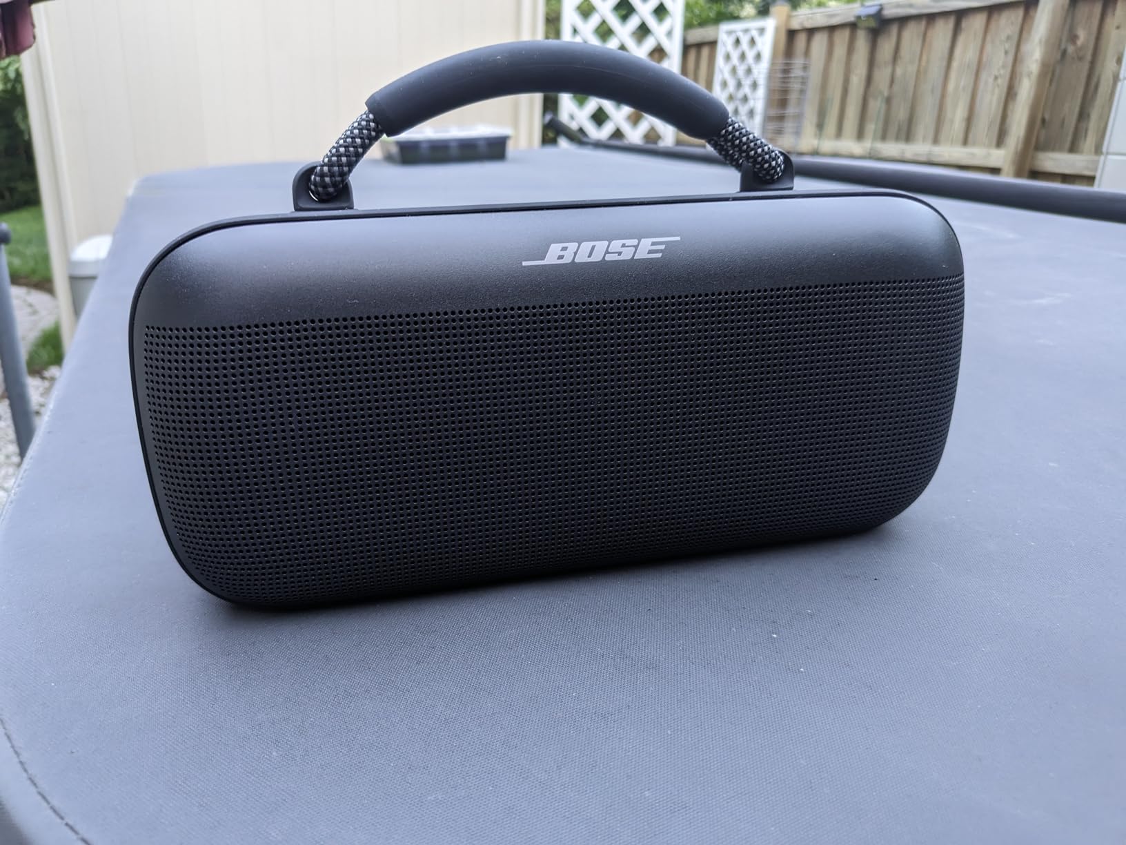 Bose SoundLink Max Bluetooth Speaker - Portable Wireless Party Speaker, IP67 Waterproof, Rope Handle, Up to 20 Hours of Playtime, USB-C, Built-in 3.5mm AUX Input, Black customer photo 1