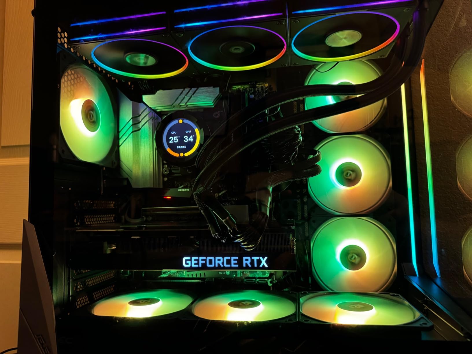 Antec C5 ARGB Mid-Tower ATX PC Case, 7 ARGB PWM Fans, Black customer photo 2