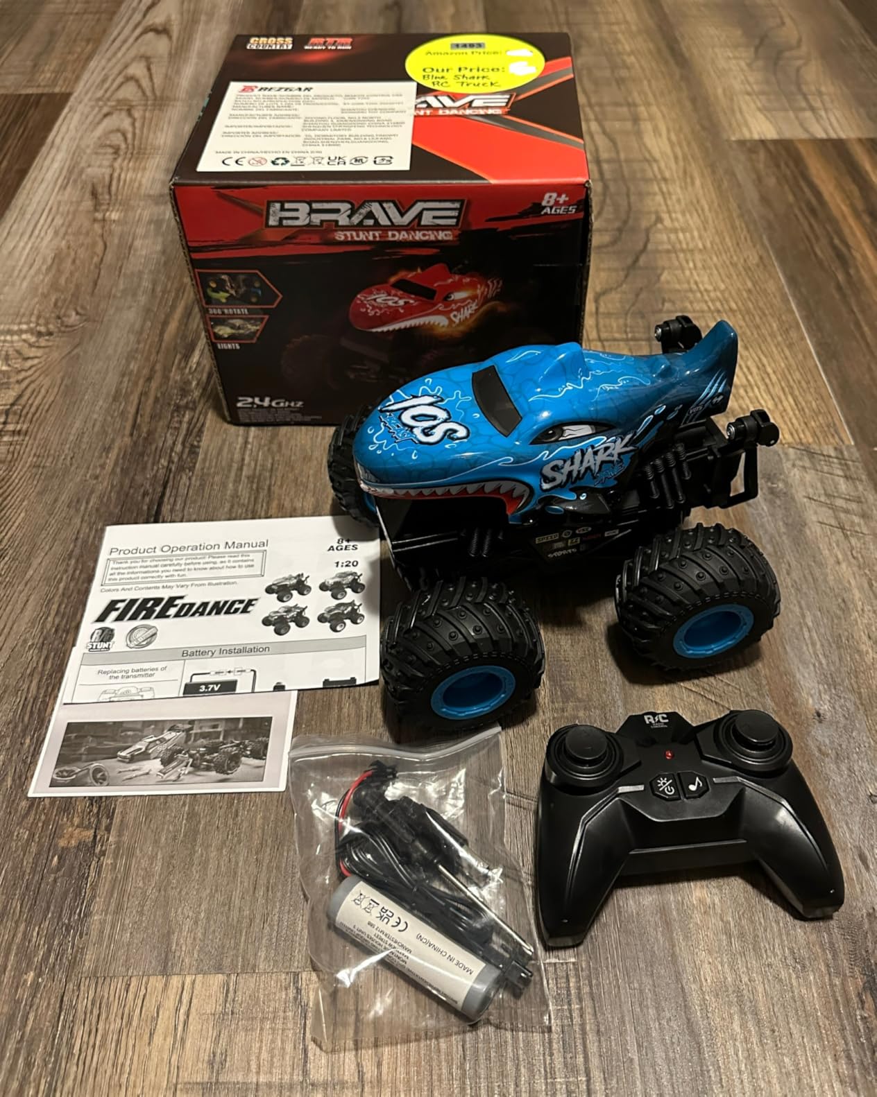 BEZGAR Monster Truck Toys, 1:20 Remote Control Car with Light & Music customer photo 1