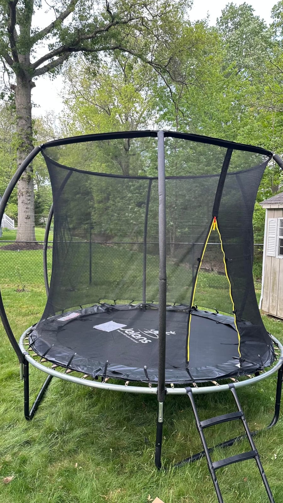 JELENS Trampoline 8FT 10FT 12FT 14FT 15FT 16FT, Recreational Trampolines with Enclosure Net, Outdoor Anti-Rust Trampolines for Kids and Adults, ASTM Approved customer photo 1