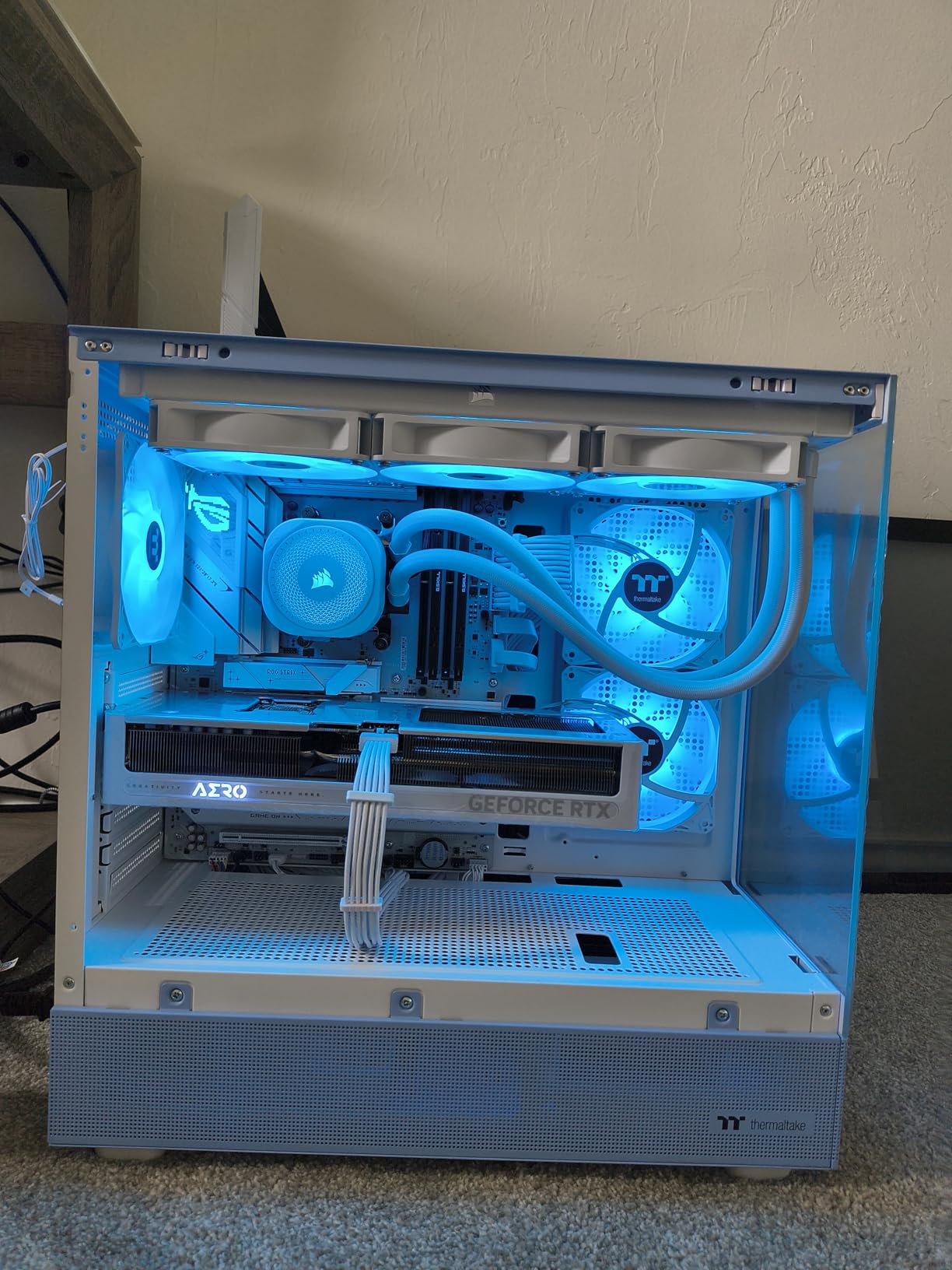 Thermaltake View 270 Plus TG ARGB Black Mid Tower E-ATX Case; 3x120mm ARGB Fans Included; Support Up to 360mm Radiator; Front & Side Dual Tempered Glass Panel; CA-1Y7-00M1WN-01; 3 Year Warranty customer photo 1