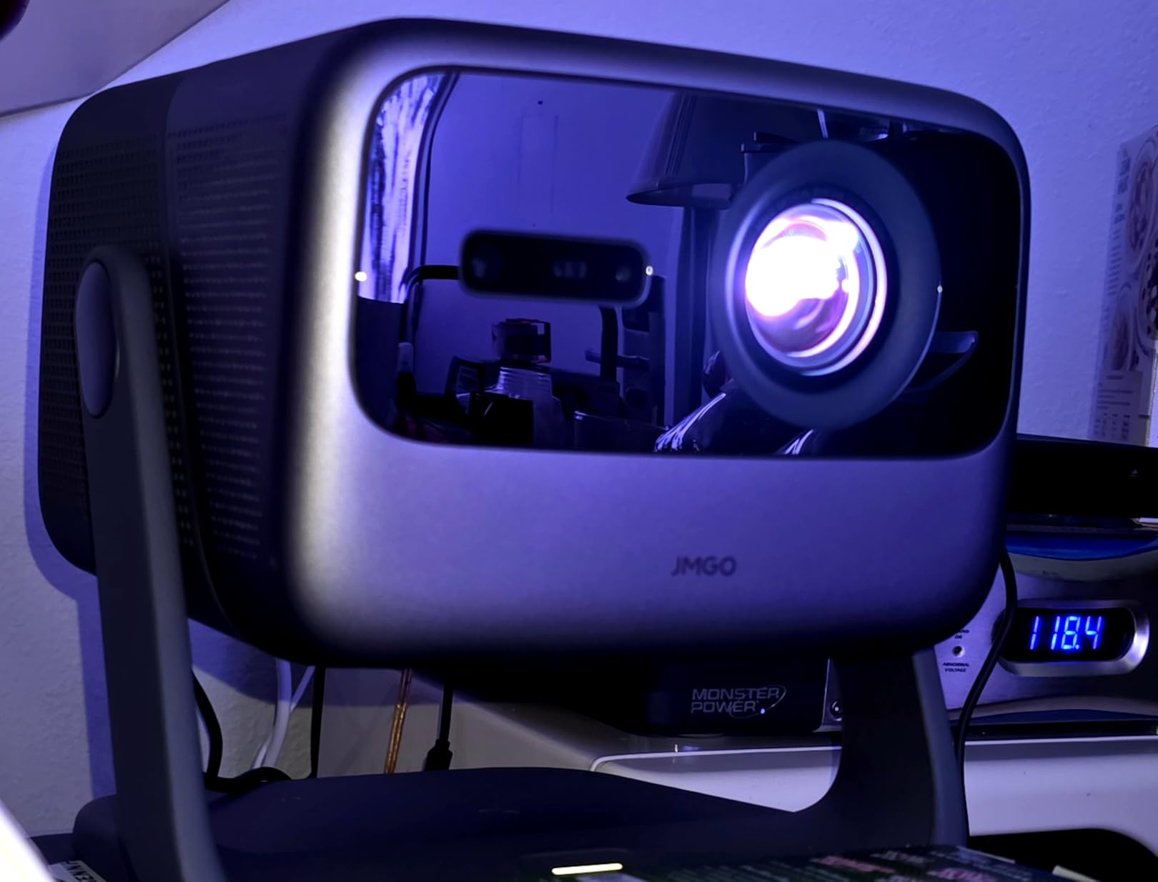 JMGO N1S Ultra 4K Triple Laser Projector , 2800 ISO Lumens, Google TV customer photo 2