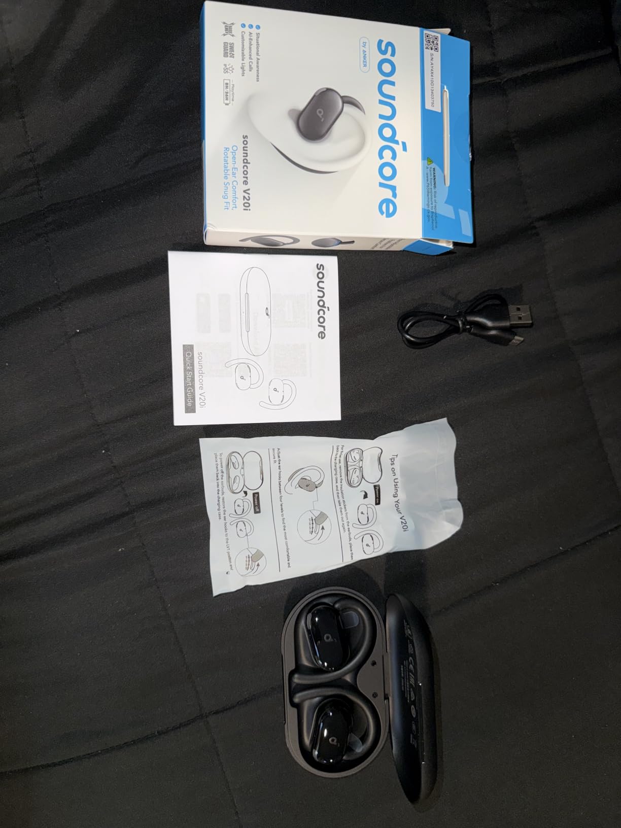 Soundcore V20i by Anker Open Ear Earbuds, Open Ear Headphones True Wireless customer photo 1