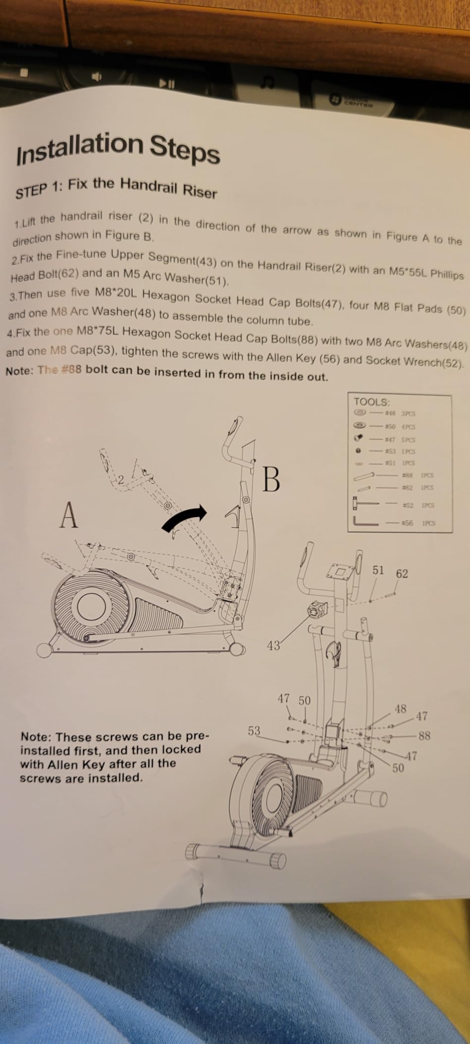 pooboo Elliptical Machine, Elliptical Exercise Machine with 16-Level Resistance&Quiet Magnetic Driving System, Elliptical Machine for Home with LCD Monitor,15-17IN Stride customer photo 1