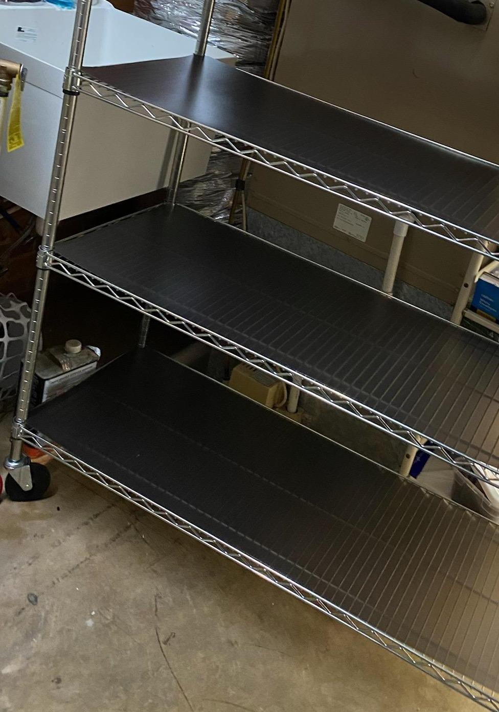 SafeRacks NSF 4-Tier Heavy Duty Steel Wire Rack w/Wheels (24