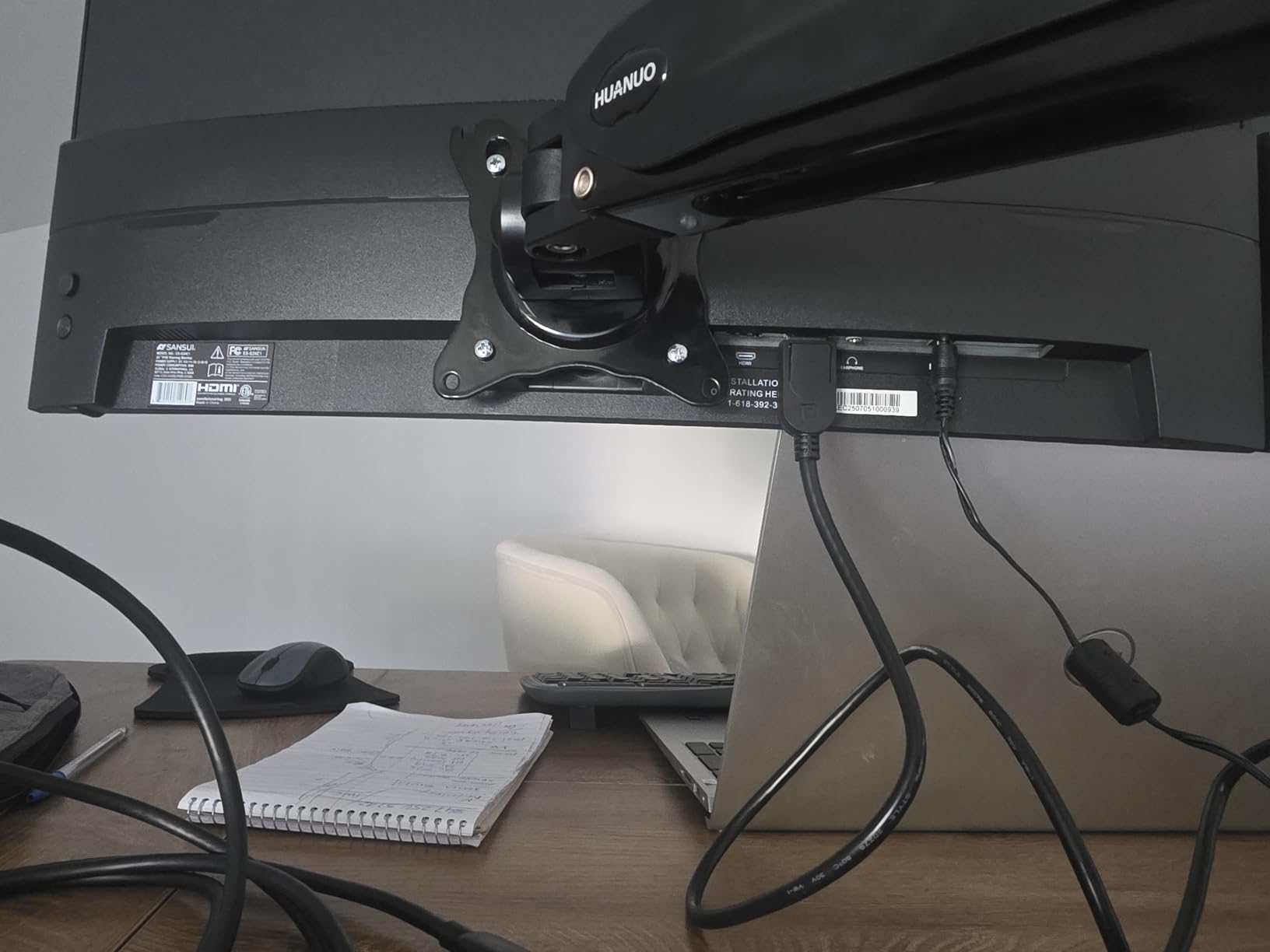 SANSUI 24 Inch Gaming Monitor 200Hz 1Ms FreeSync HDR 110% sRGB FHD 1080P | Computer Monitor HDMI DP Ports Eye Care Frameless VESA Mount Cable Management (ES-G24F4L HDMI Cable Included) customer photo 1