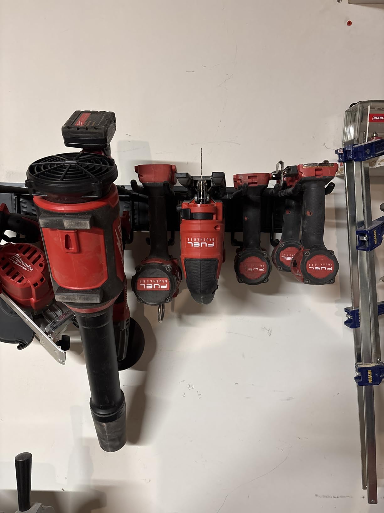 PIYILO 48 in Garage Tool Organizer Wall Mount, Adjustable Tool Storage Rack customer photo 2
